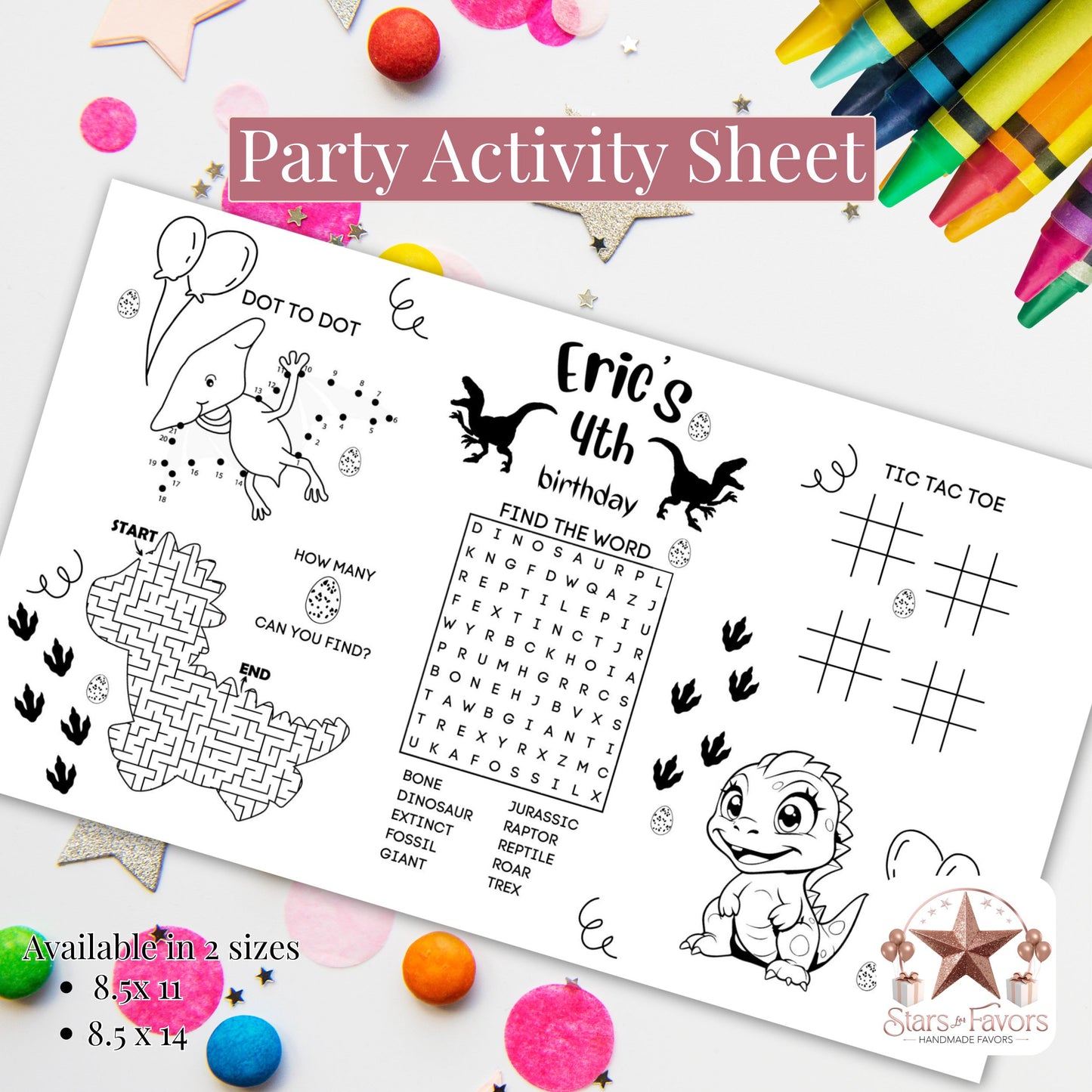 Dinosaur Activity Sheet