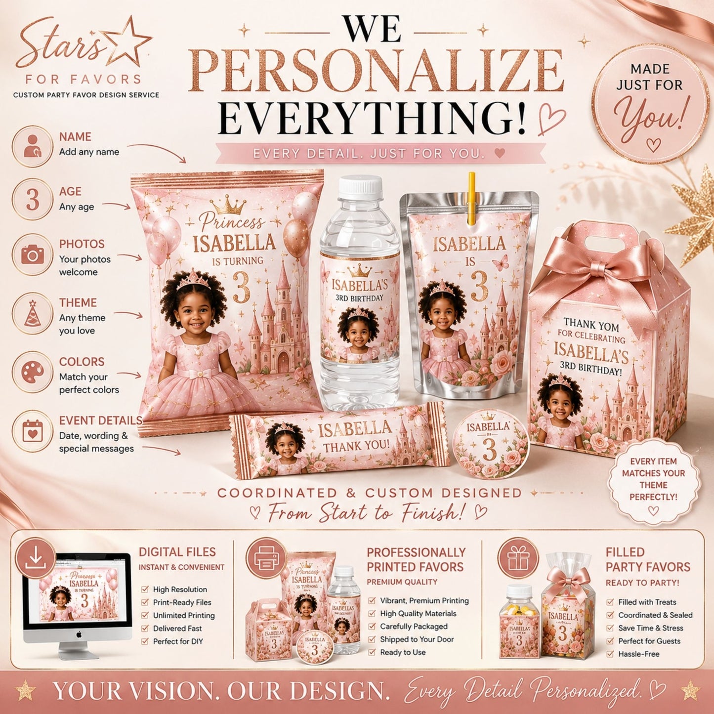 Custom Party Favor Design Service