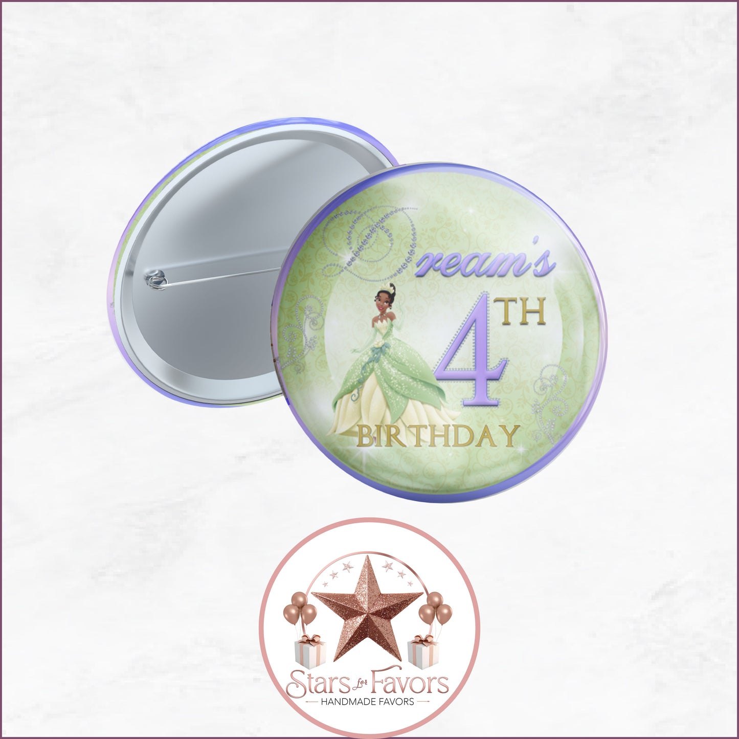 Princess Tiana Birthday Party Favor Collection