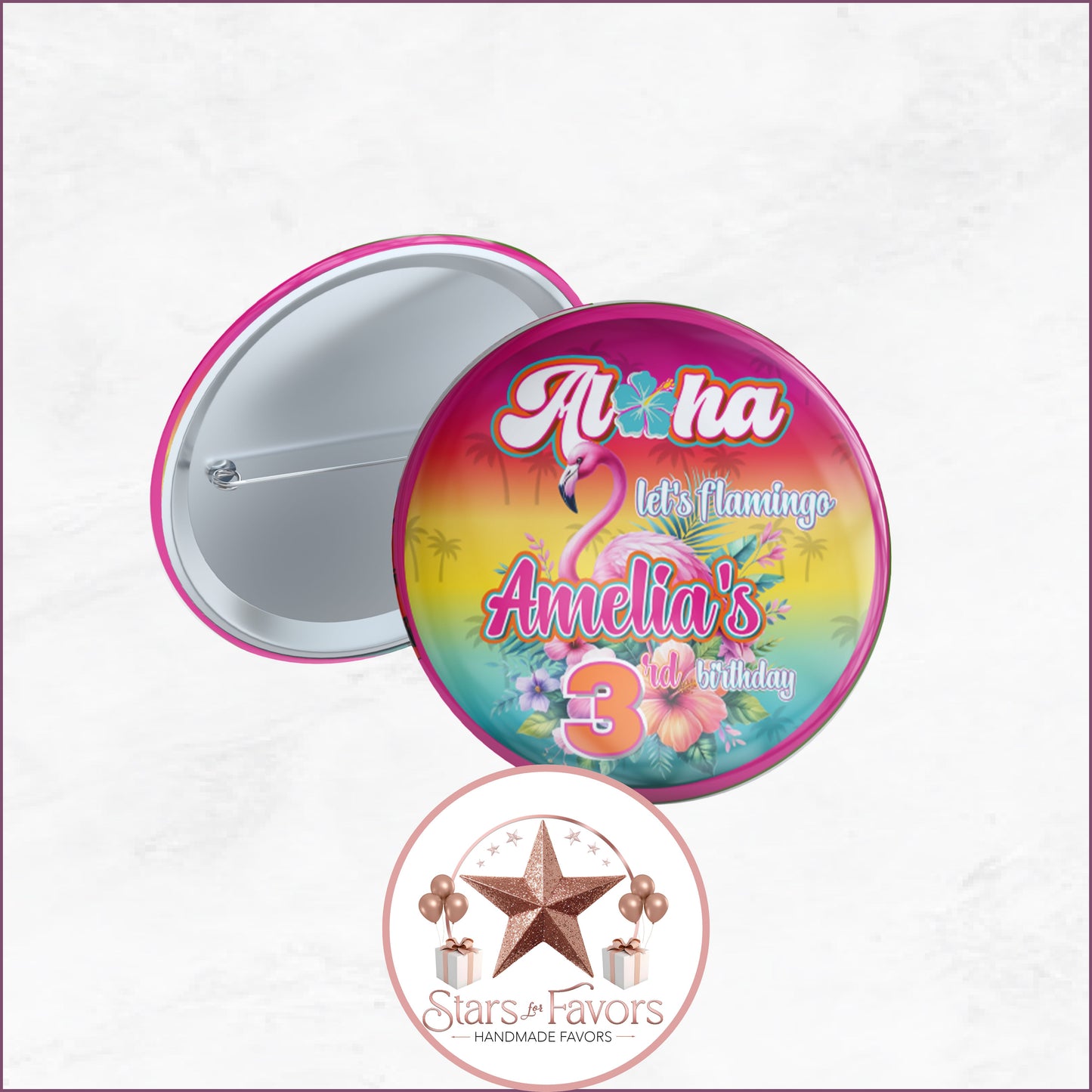 Aloha Let's Flamingo Party Favor Collection