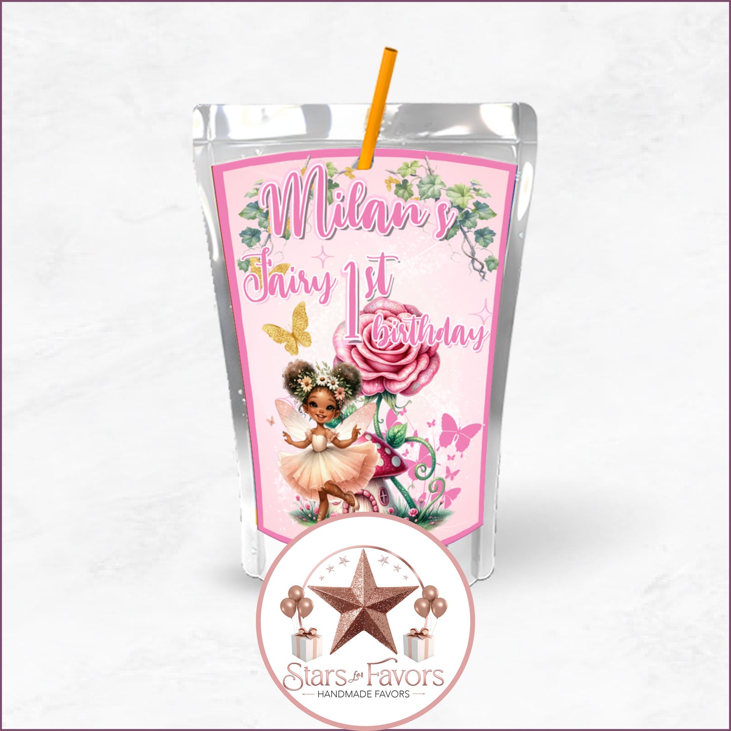 Pink Fairy Garden Party Favor Collection