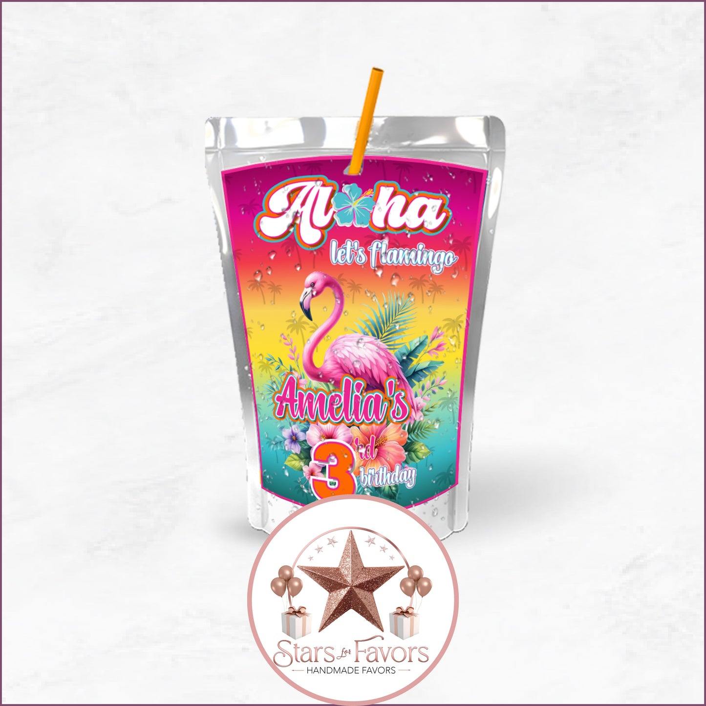 Aloha Let's Flamingo Party Favor Collection