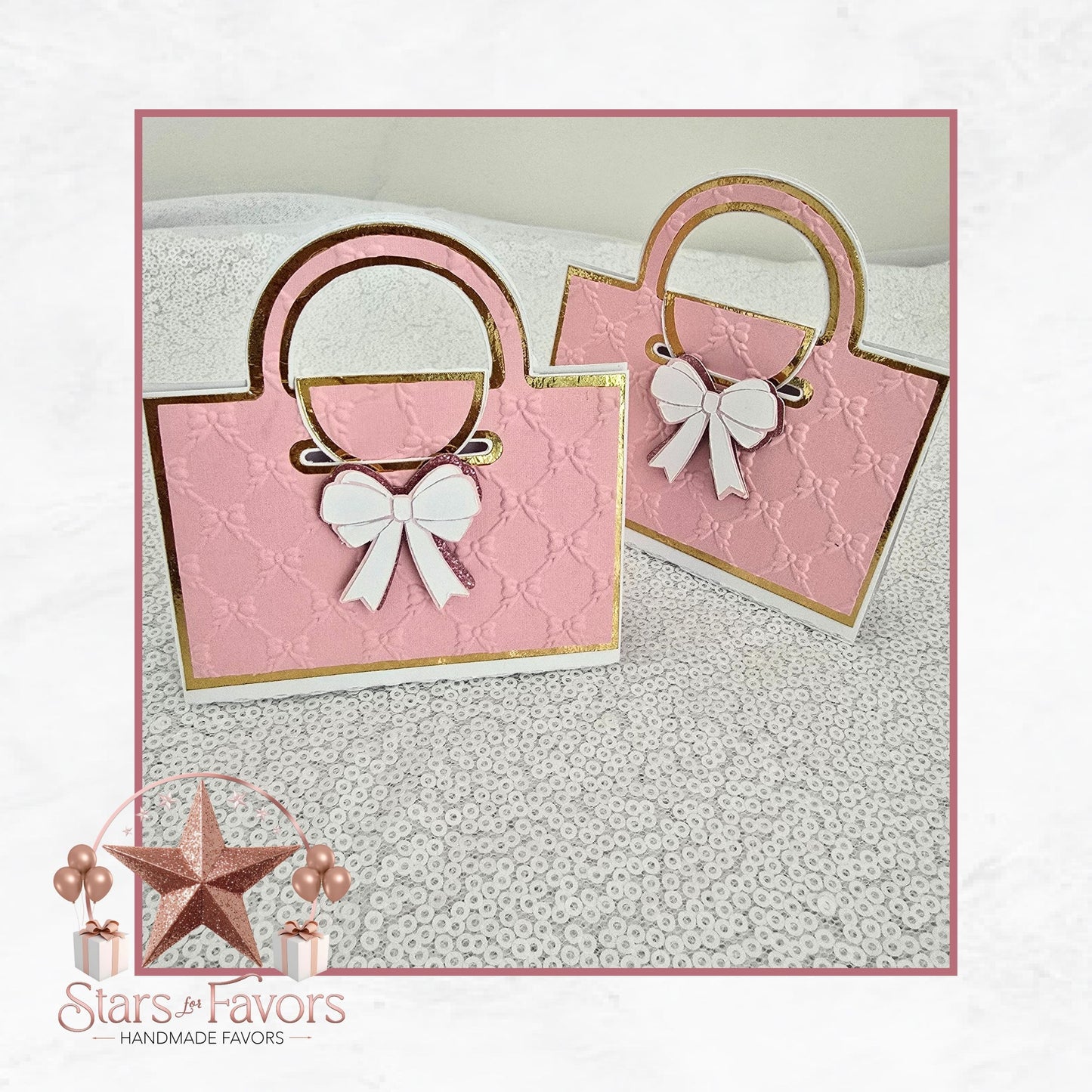 Pink Bows Chapstick Purse