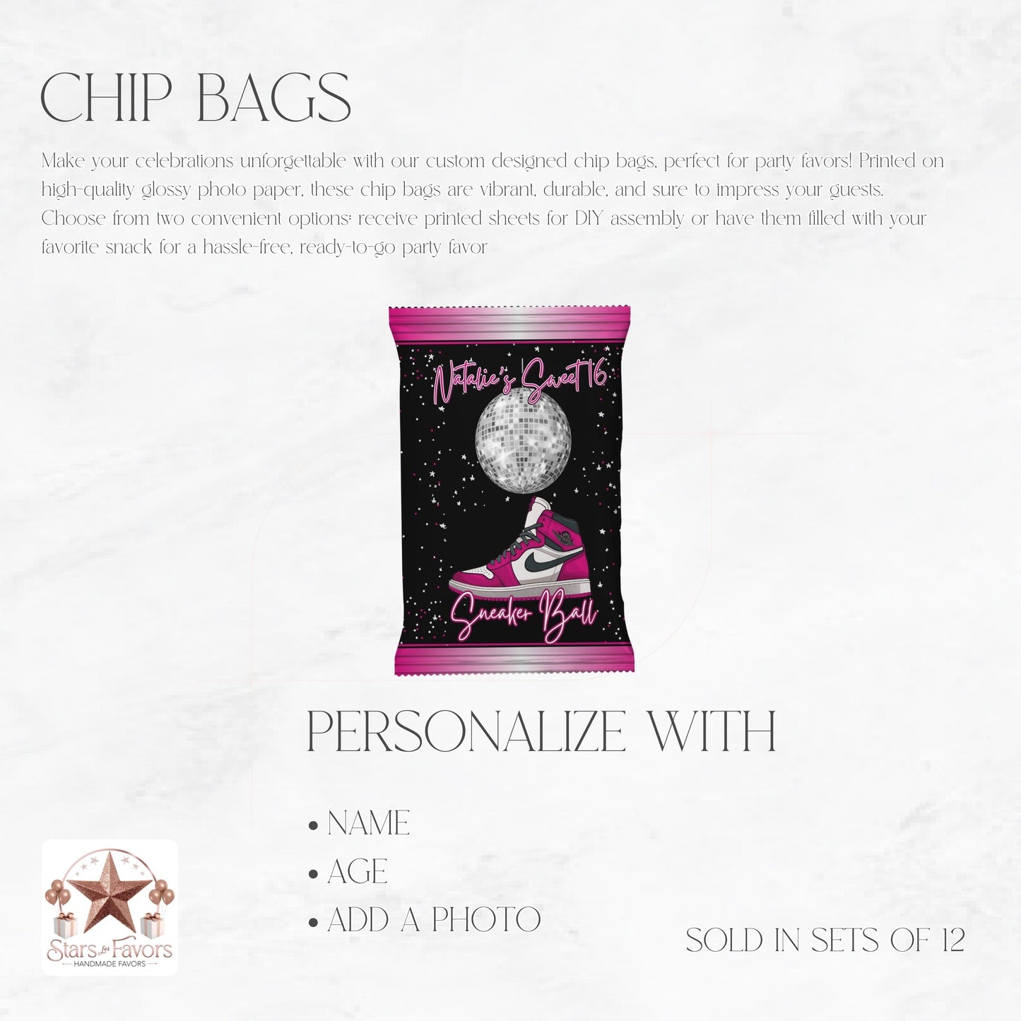 Sneaker Ball Custom Chip Bag