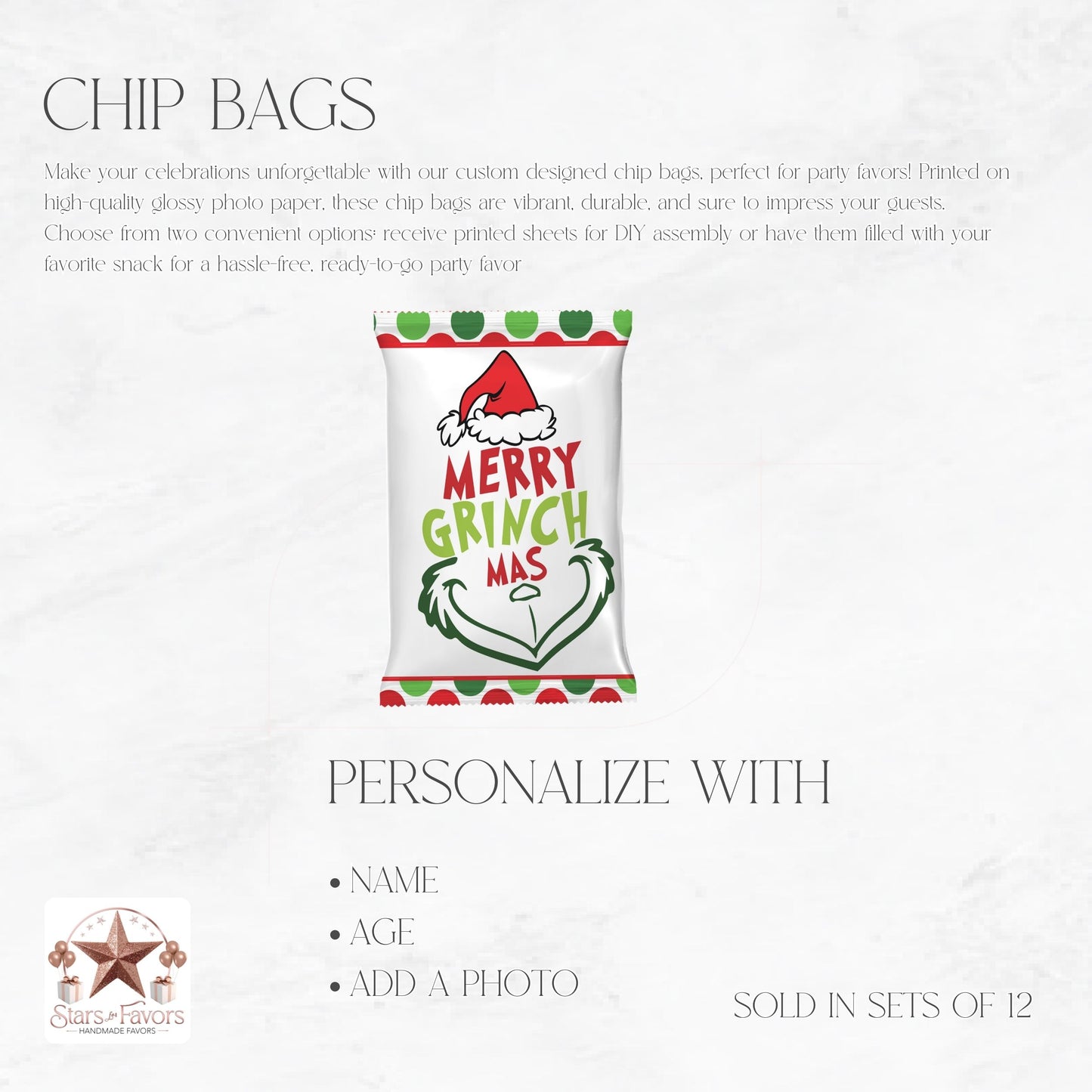 Merry Grinchmas Chip Bag