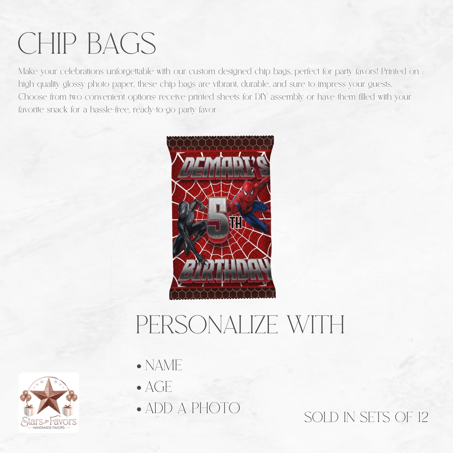 Spiderman Vs Venom Chip Bags