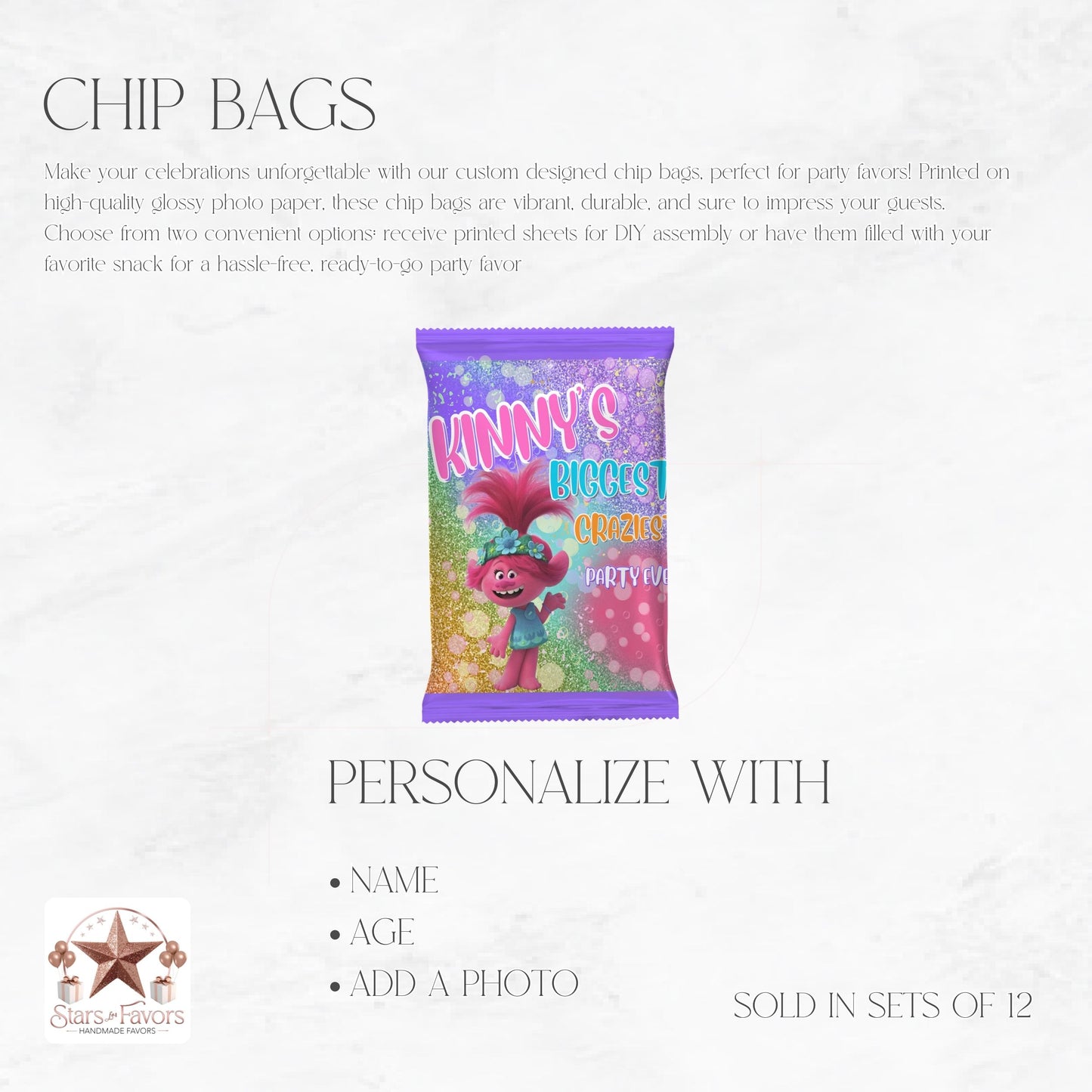 Trolls Craziest Party Chip Bags