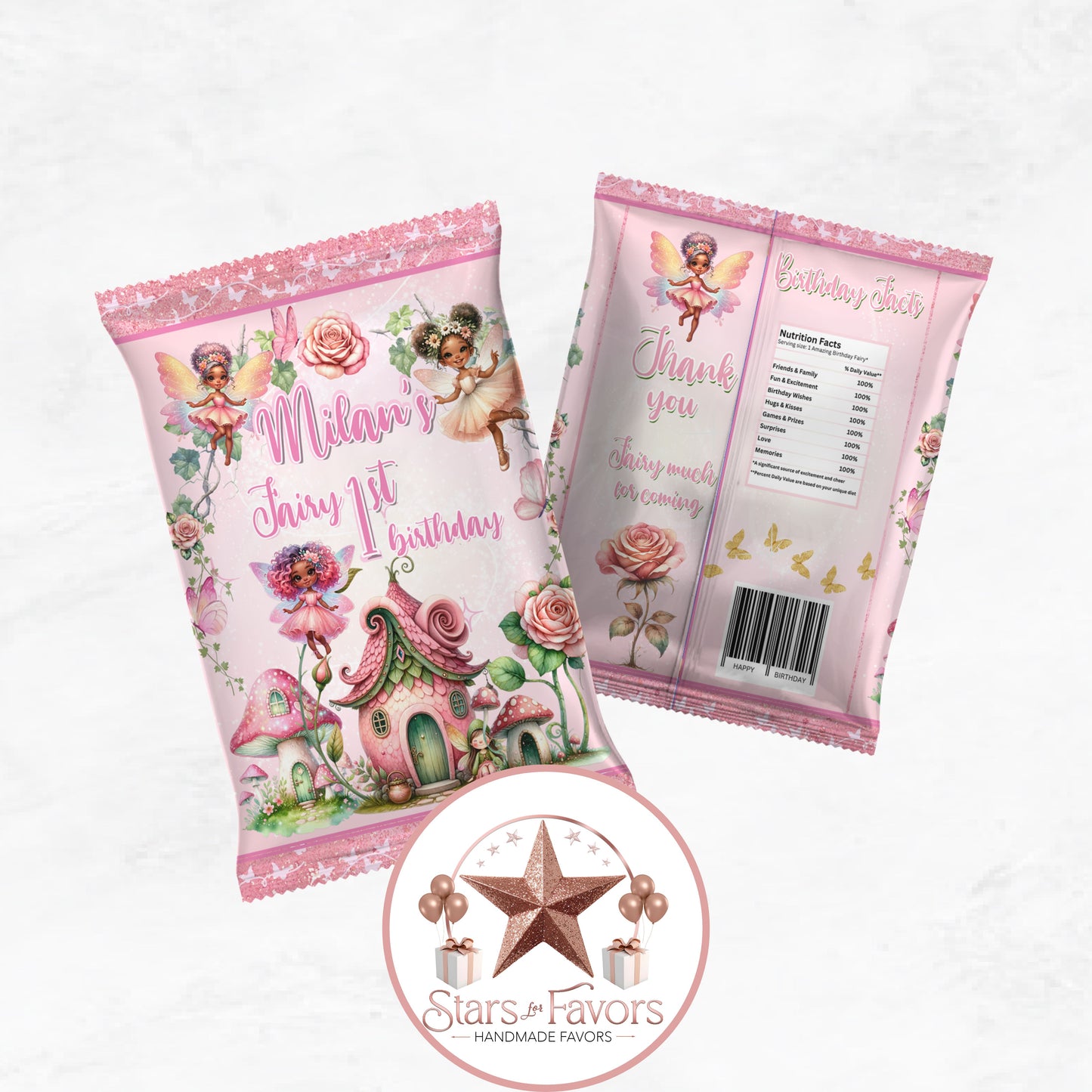 Pink Fairy Garden Party Favor Collection