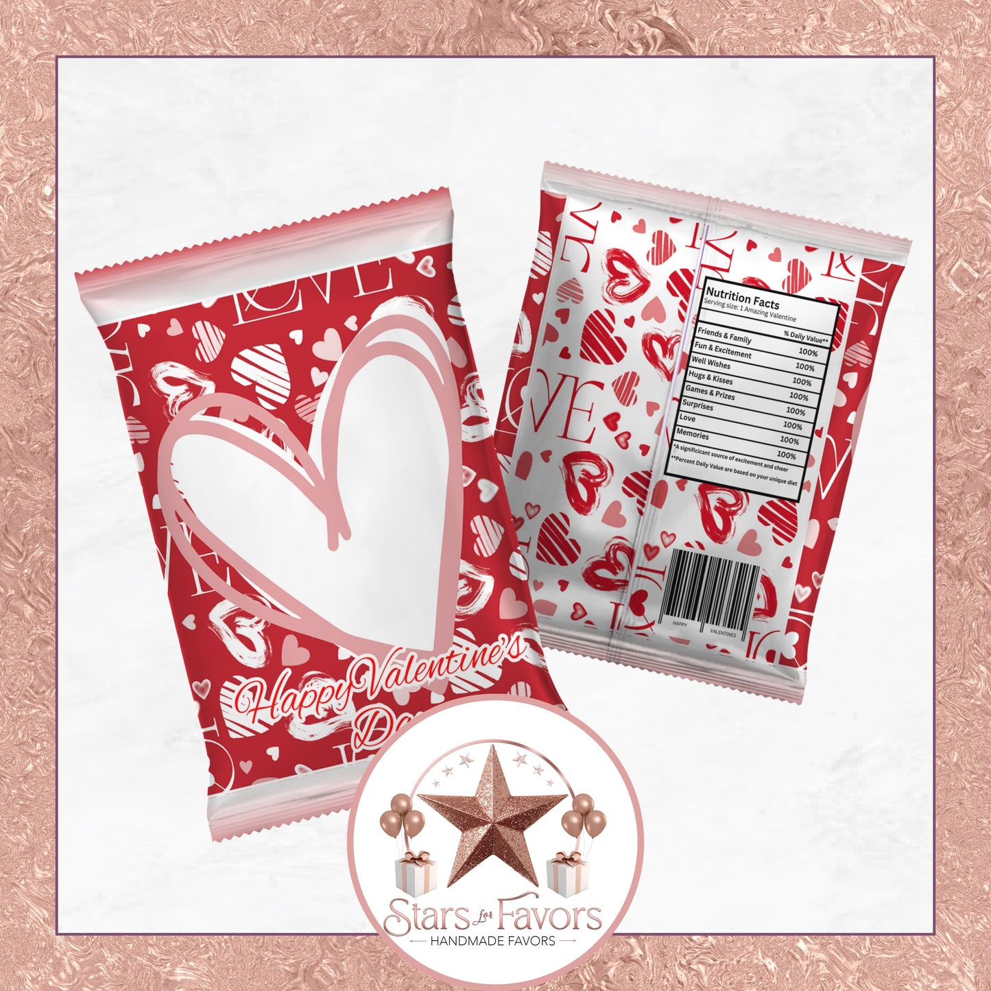 Valentine Hearts Party Favors
