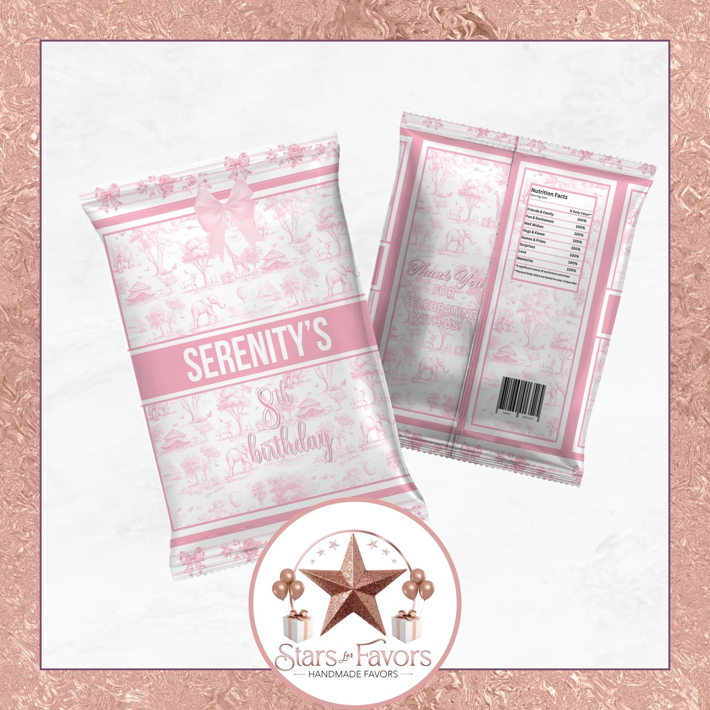 Toile Du Juoy Safari Pink