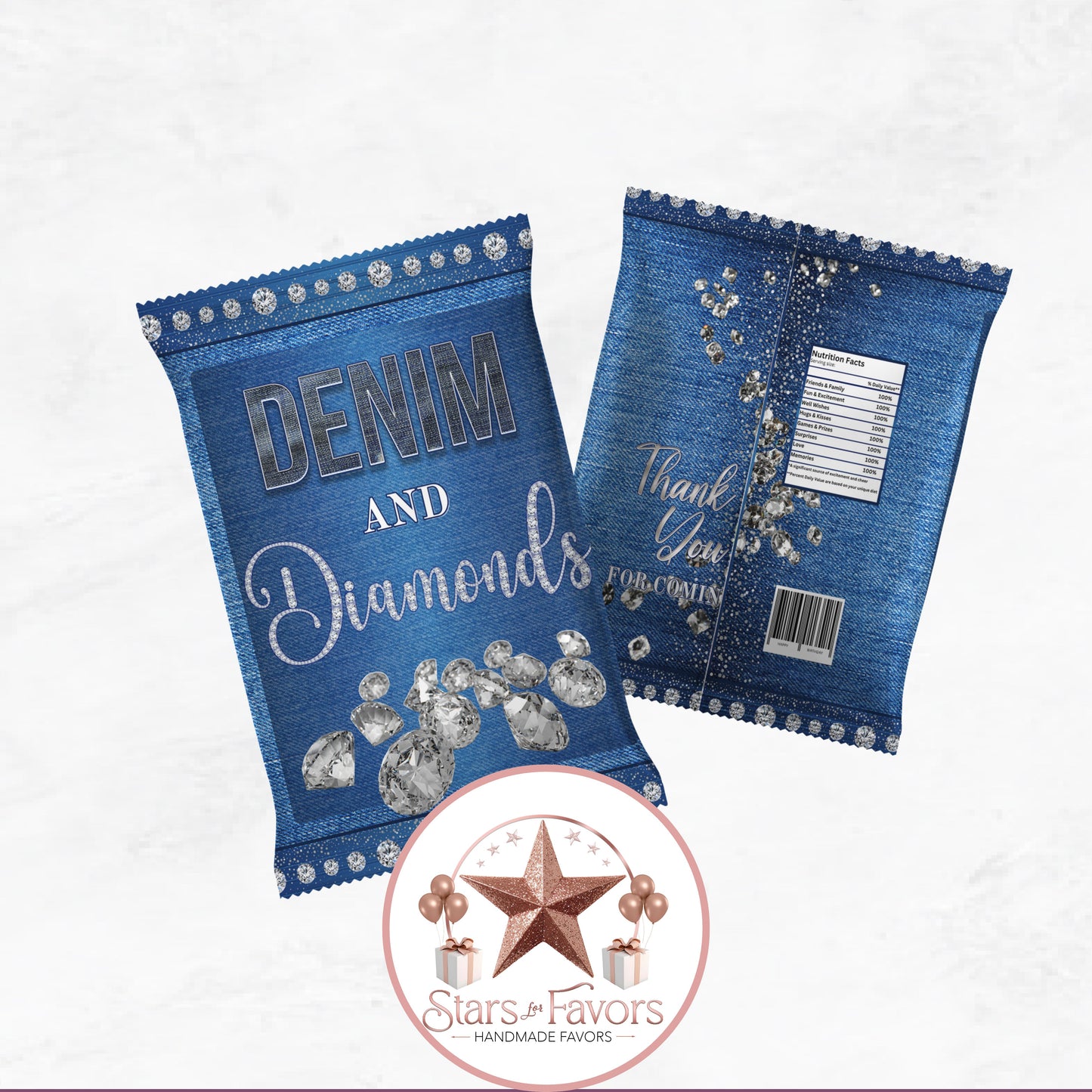 Denim & Diamonds Party Favor Collection
