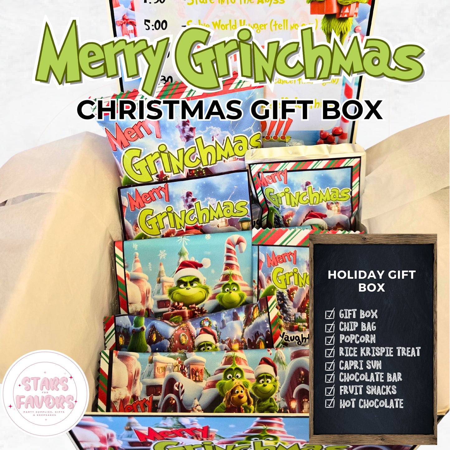 Merry Grinchmas Christmas Eve Gift Box โ The Perfect Holiday Surprise!