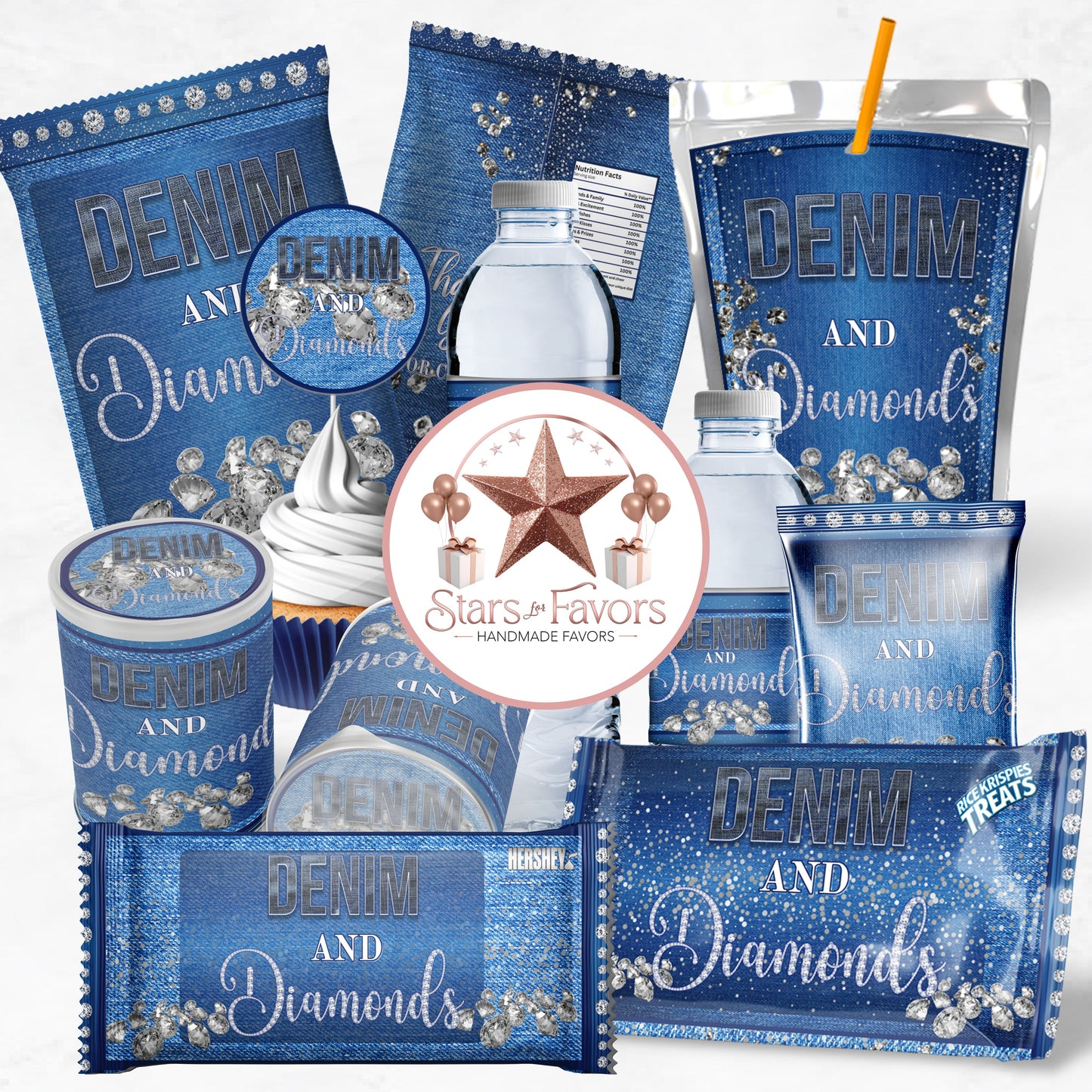 Denim & Diamonds Party Favor Collection