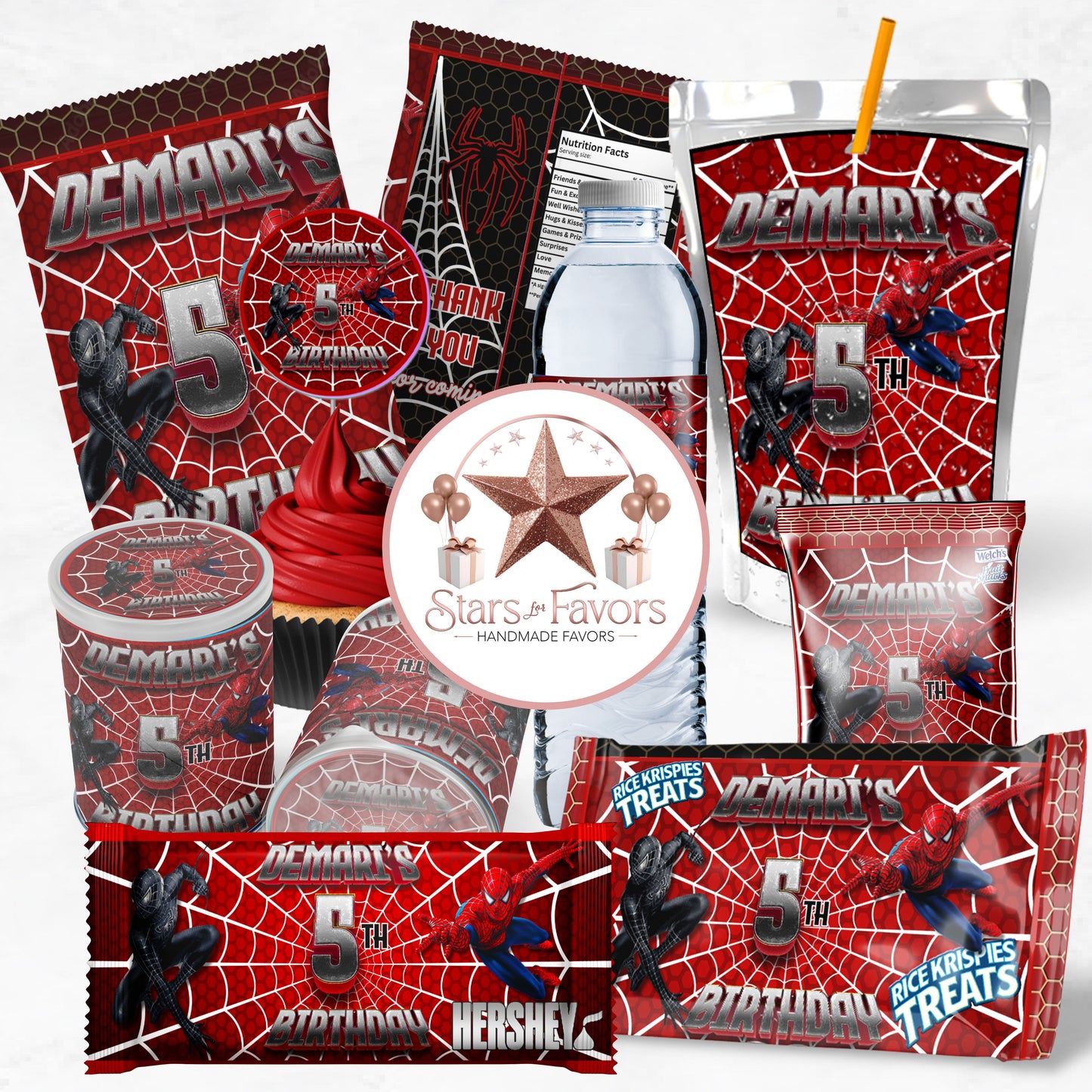 Spiderman Vs Venom Party Favor Collection
