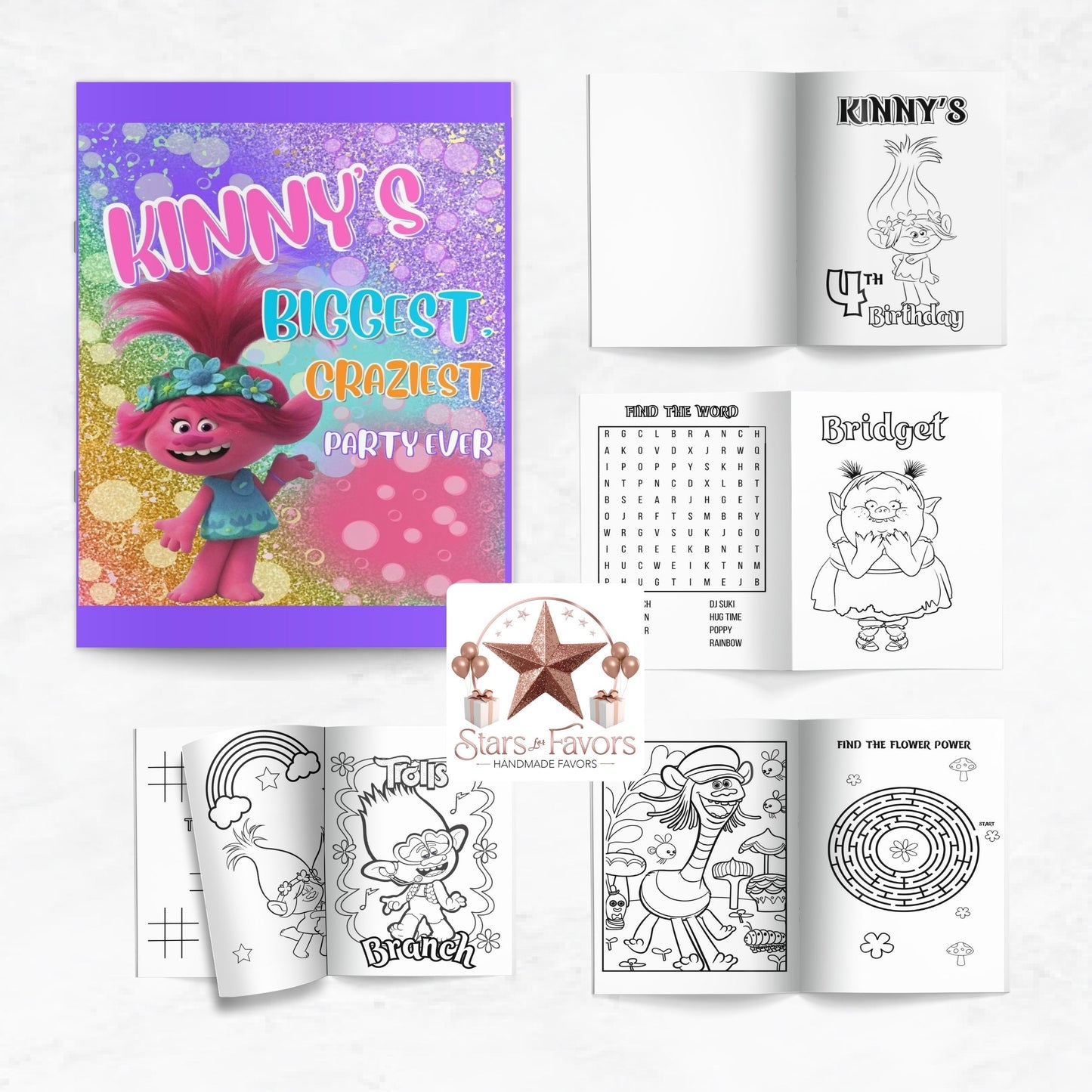 Trolls Craziest Birthday Coloring Book