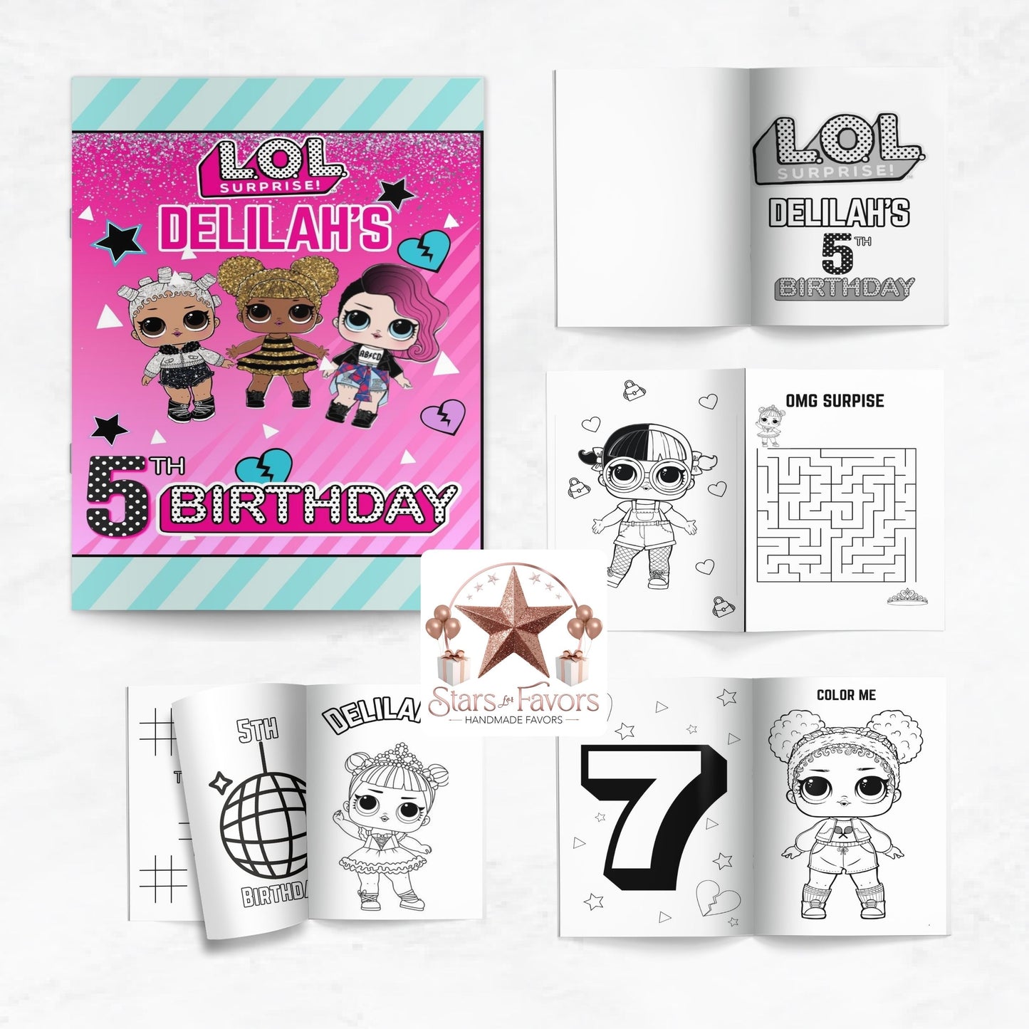 LOL Dolls Customized Coloring Book