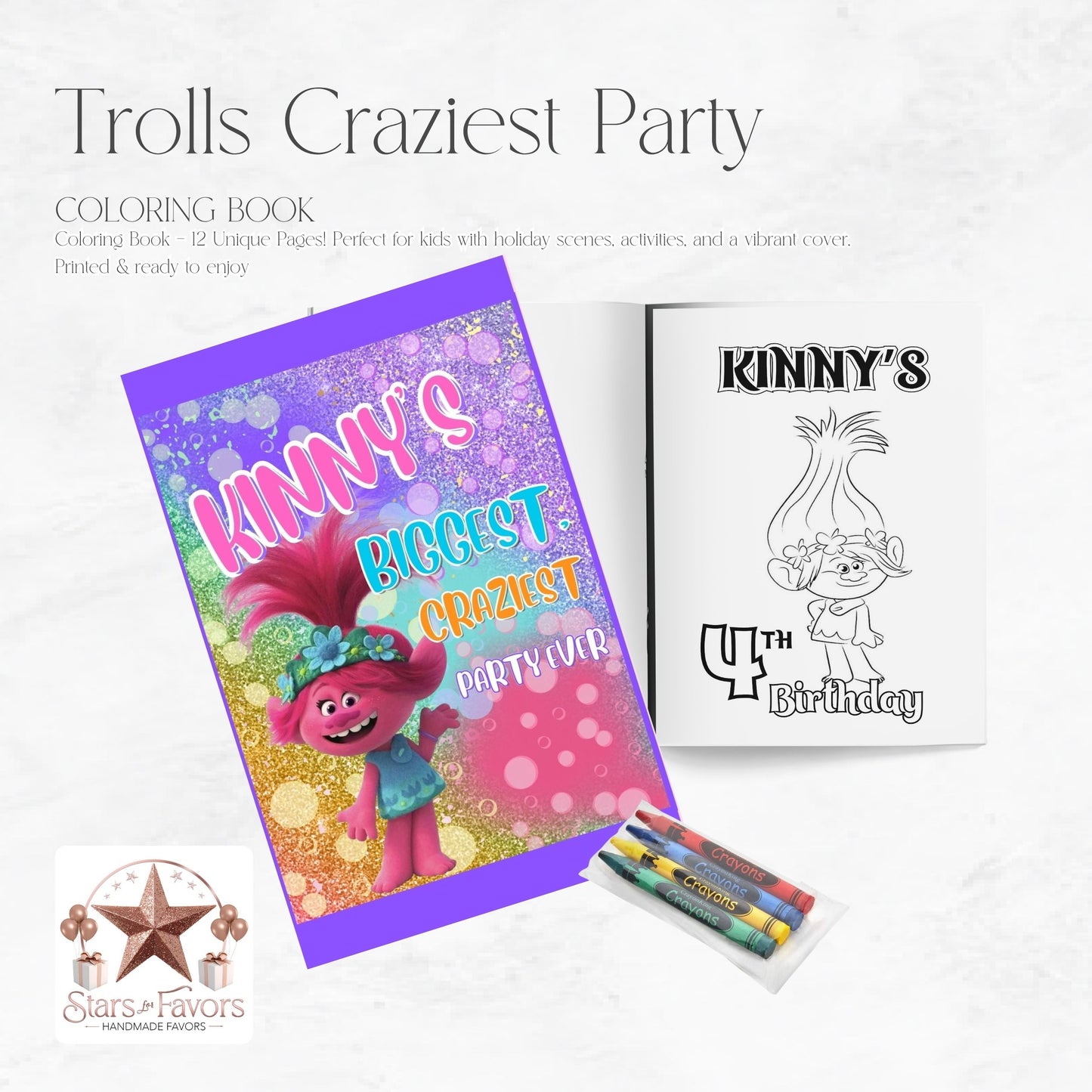 Trolls Craziest Birthday Coloring Book