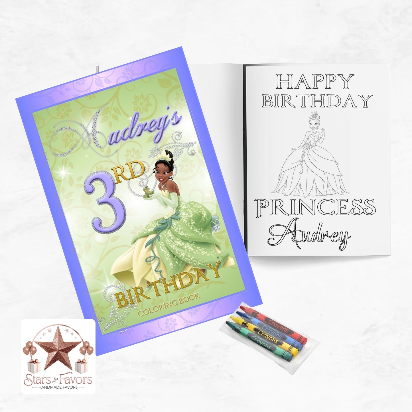 Princess Tiana & The Frog Custom Coloring Book