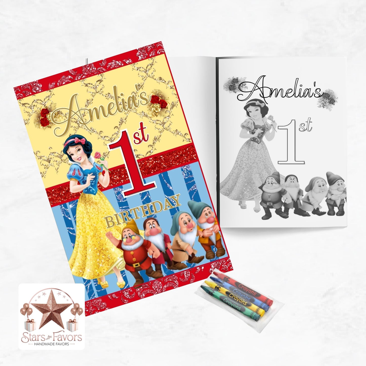 Snow White Custom Coloring Book