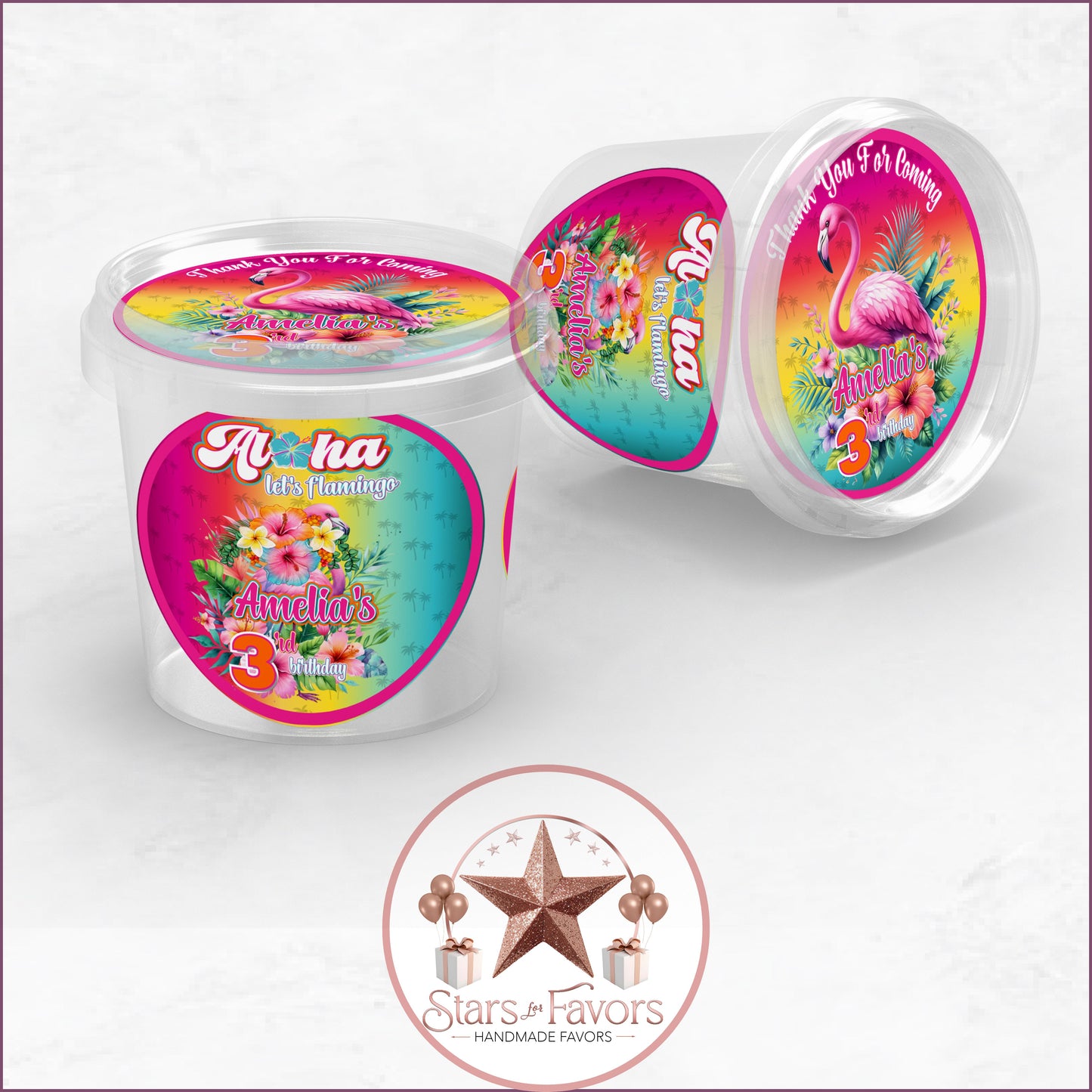 Aloha Let's Flamingo Party Favor Collection