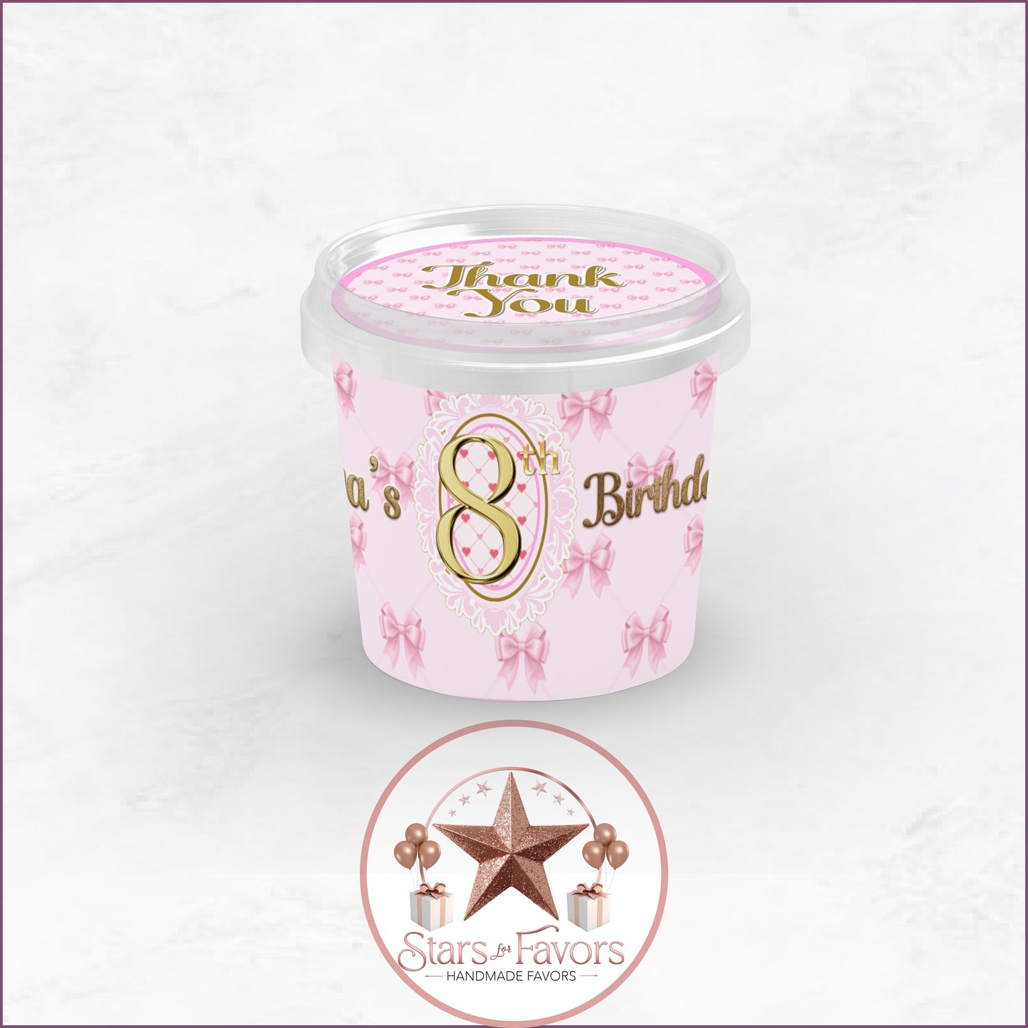 Pink Bow Party Favor Collection