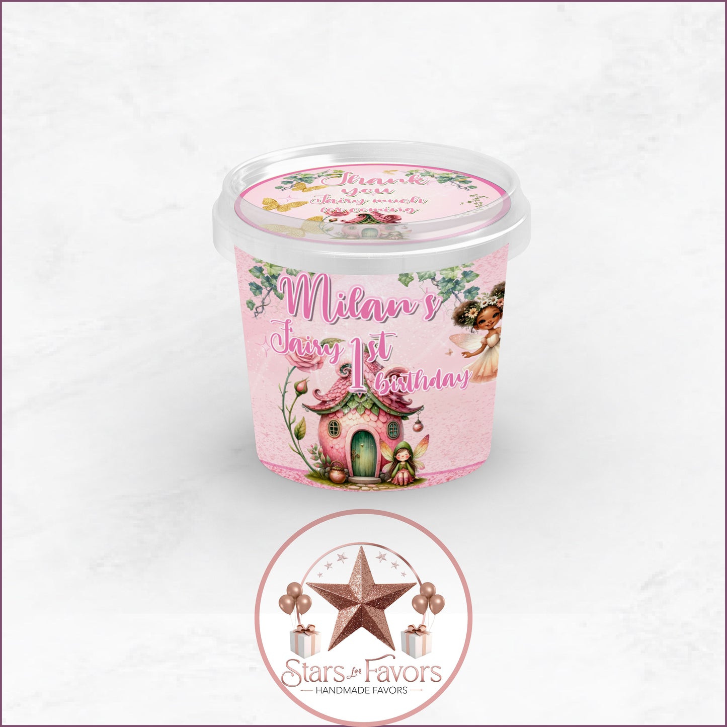 Pink Fairy Garden Party Favor Collection