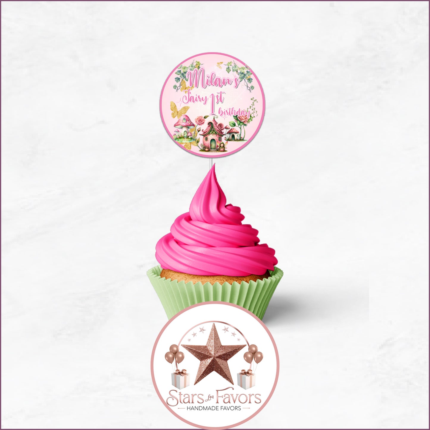 Pink Fairy Garden Party Favor Collection