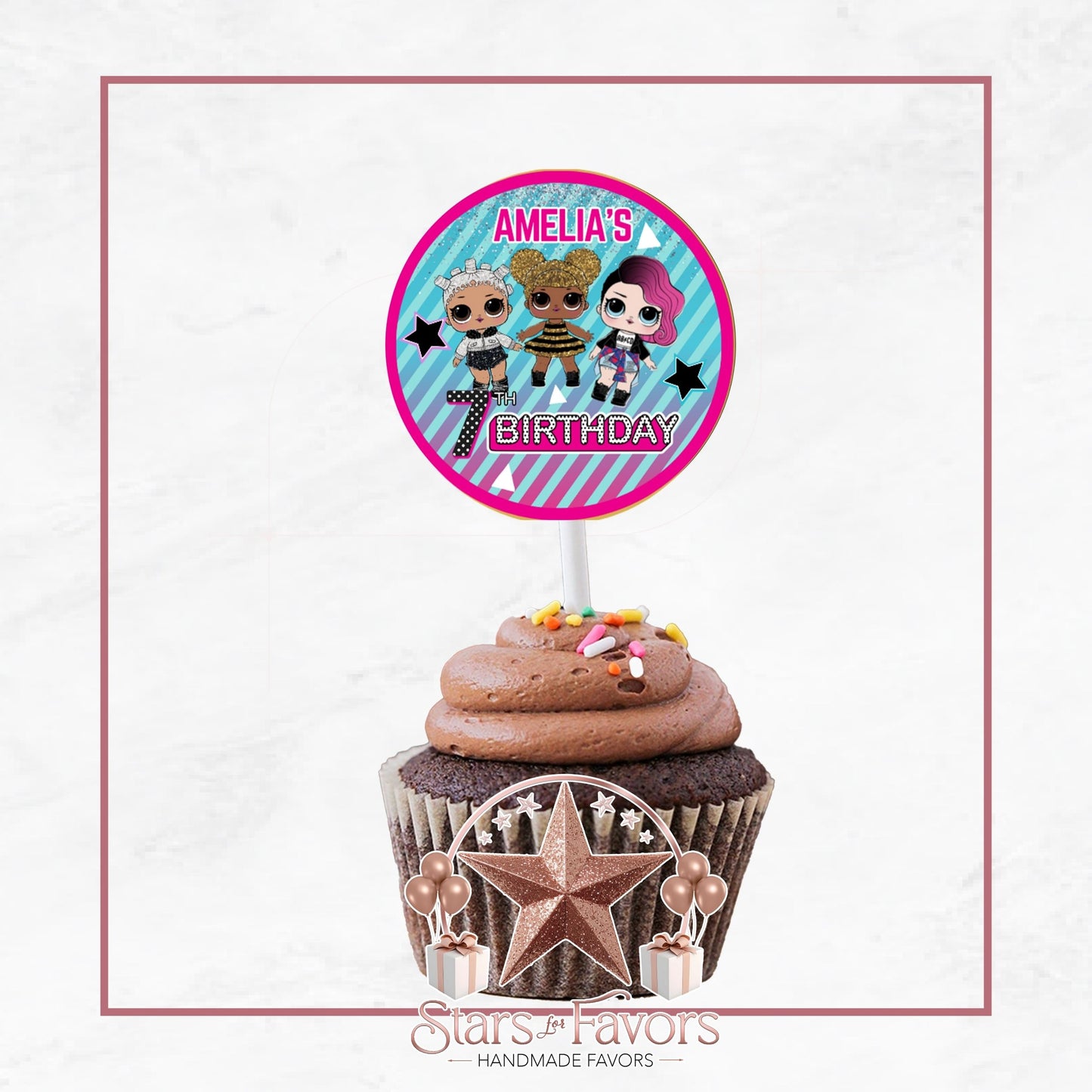 LOL Dolls Cupcake Toppers