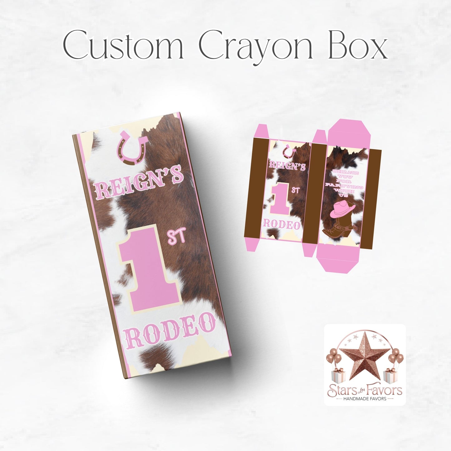 Rodeo Coloring Book – Pink & Brown Cow Print