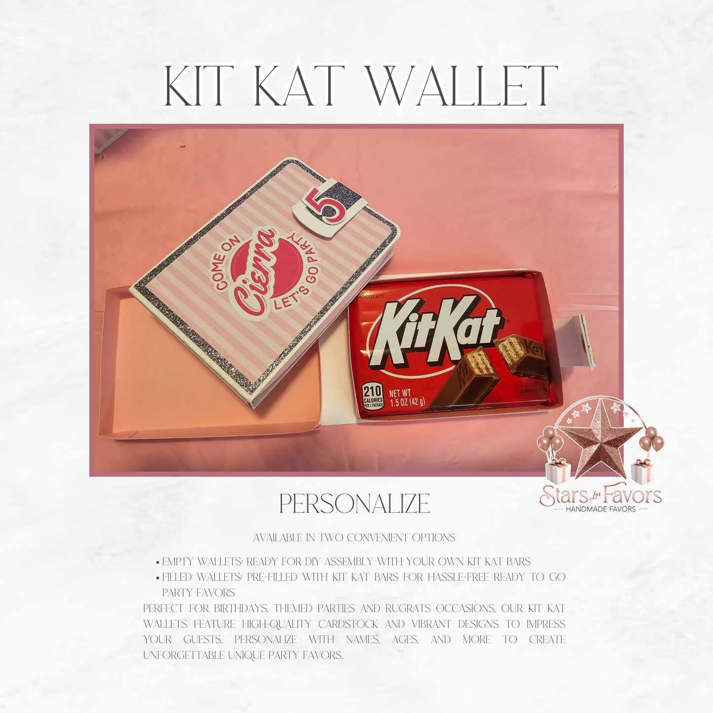 Come On Let's Go Party Afro Barbie Themed Kit Kat Wallet