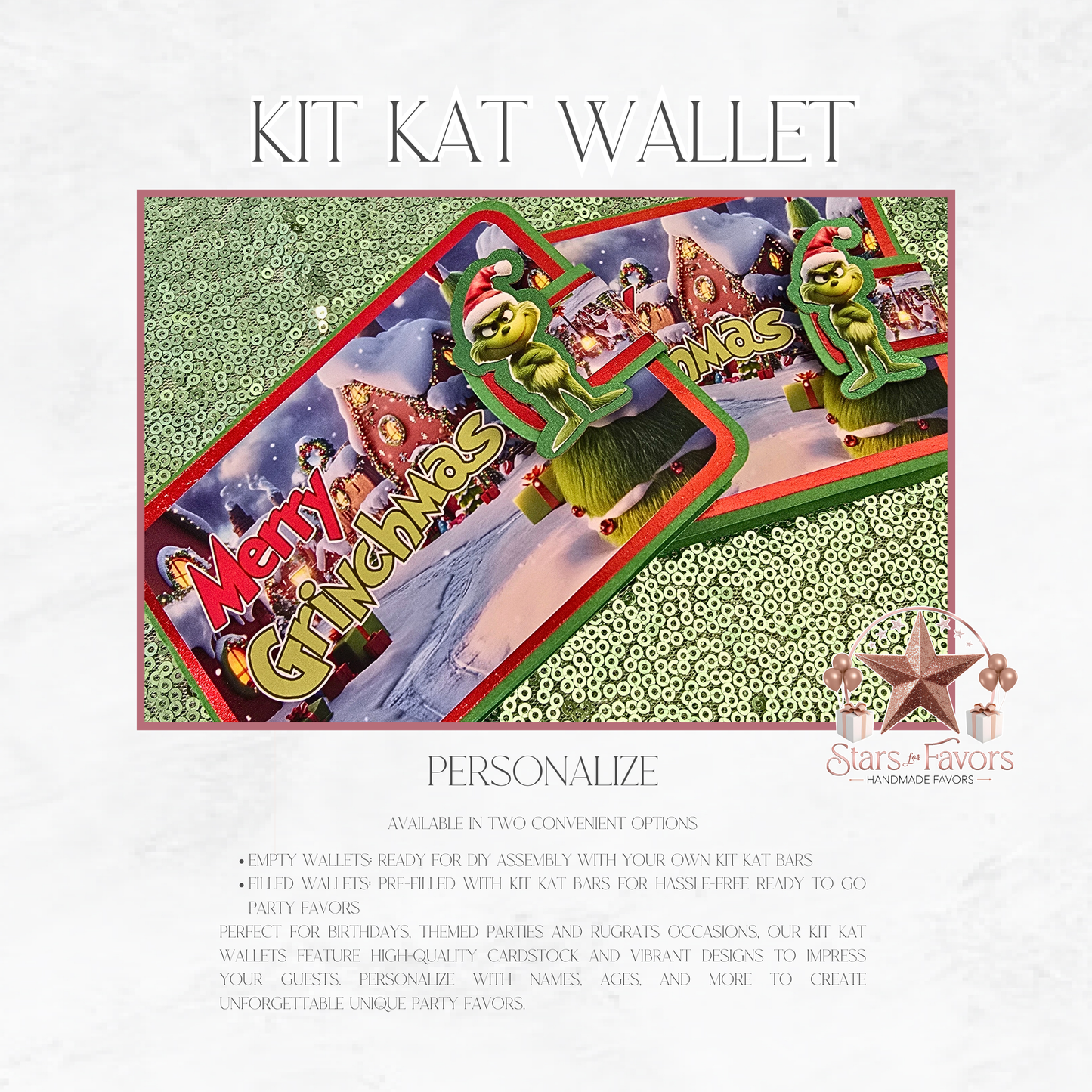 Merry Grinchmas Kit Kat Wallets