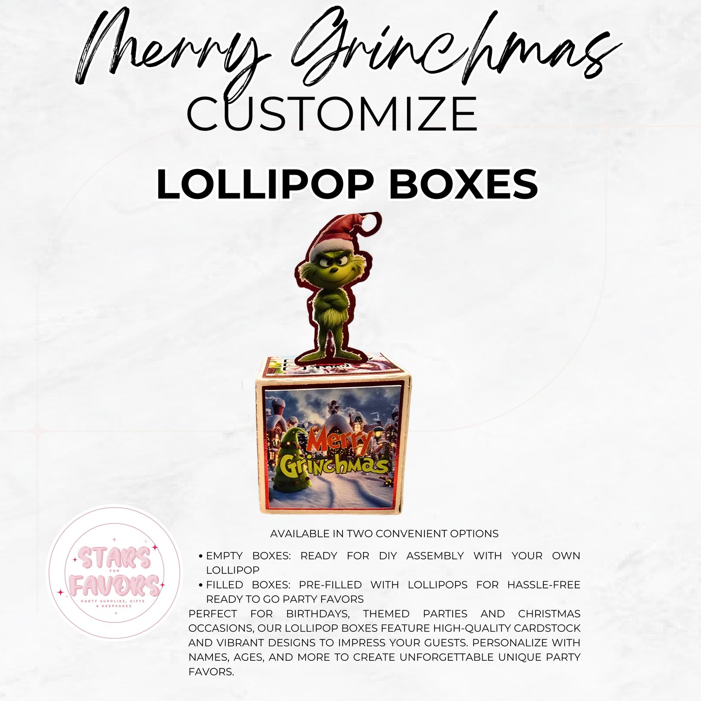 Merry Grinchmas Lollipop Boxes