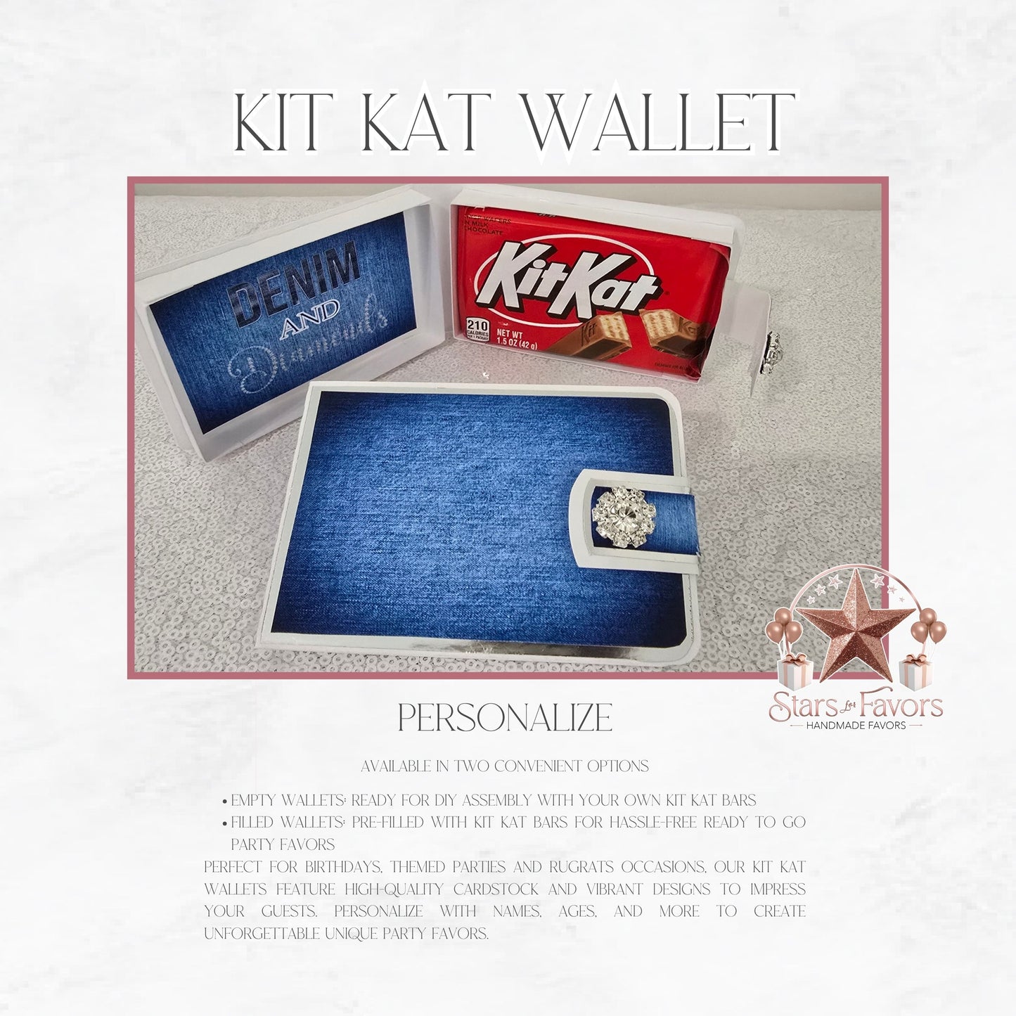Denim & Diamonds Kit Kat Wallet