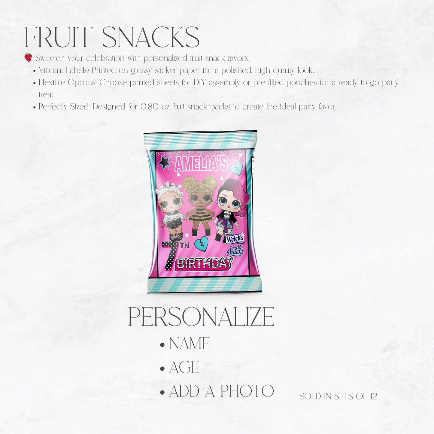 LOL Dolls Fruit Snacks