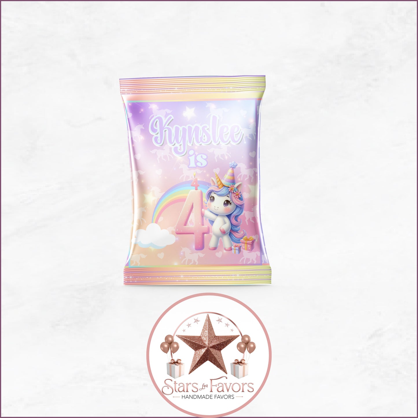 Rainbow Sparkle Unicorn Party Favor Collection