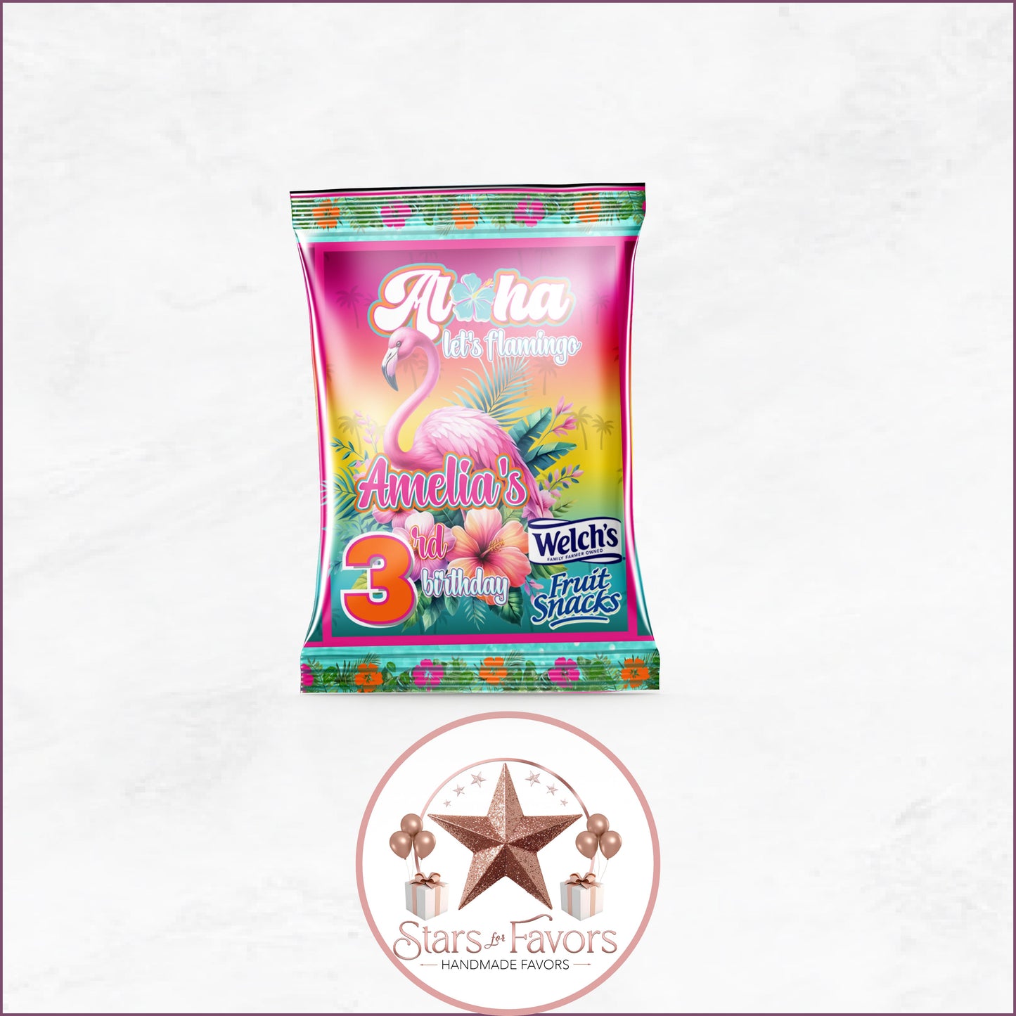 Aloha Let's Flamingo Party Favor Collection