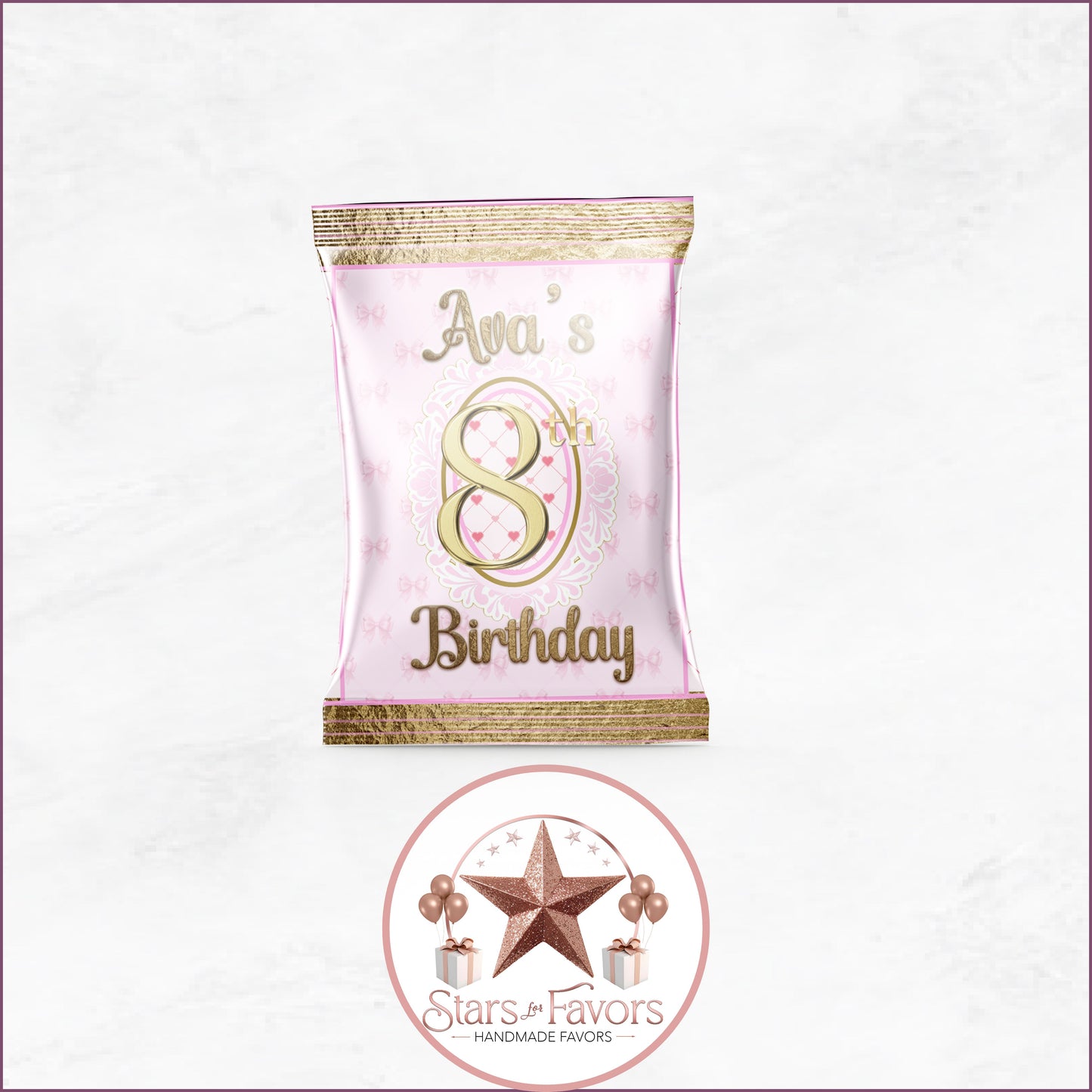 Pink Bow Party Favor Collection