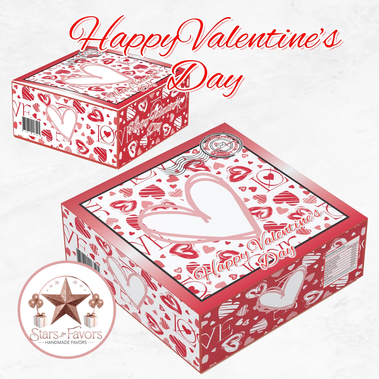 Valentine Hearts Gift Box