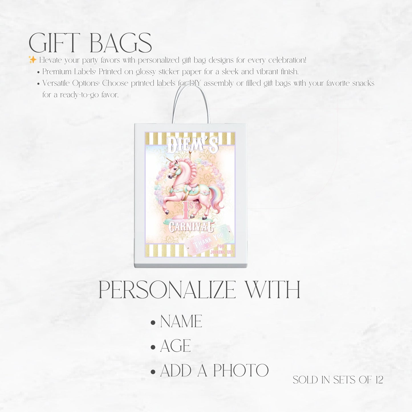 Pastel Carnival Gift Bags