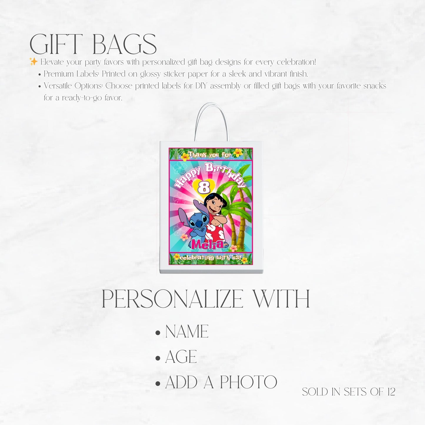Lilo and Stitch Gift Bags