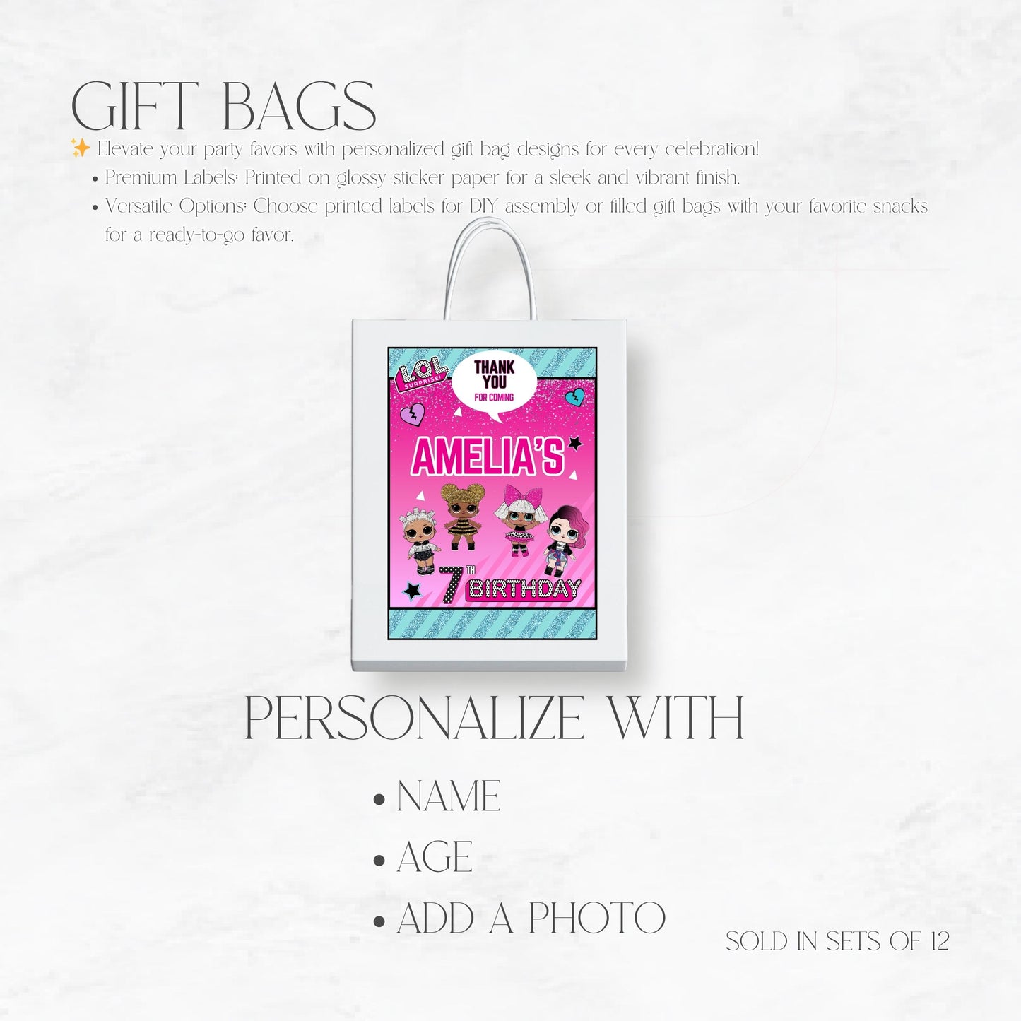 LOL Dolls Gift Bags