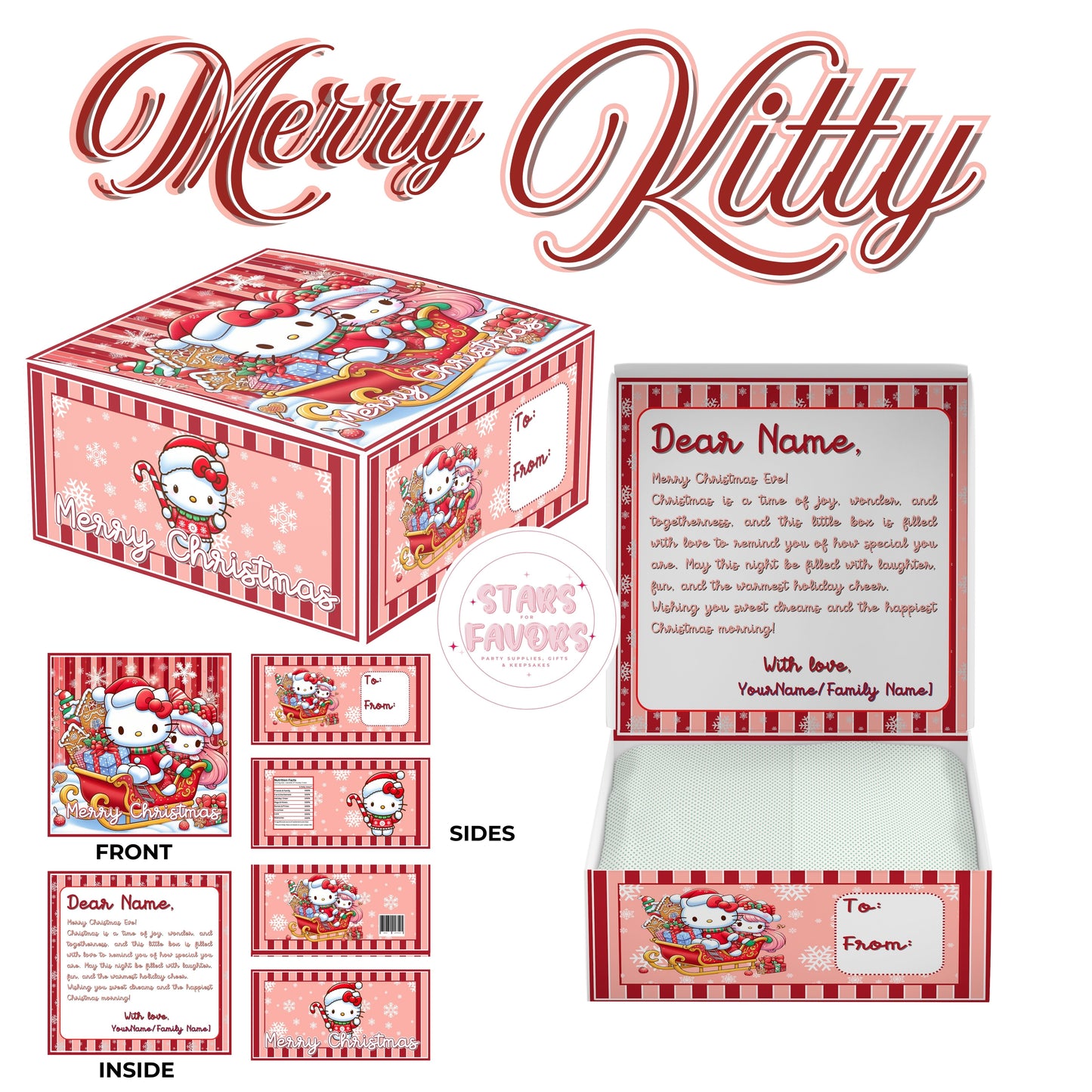 Merry Kitty Christmas Eve Gift Box