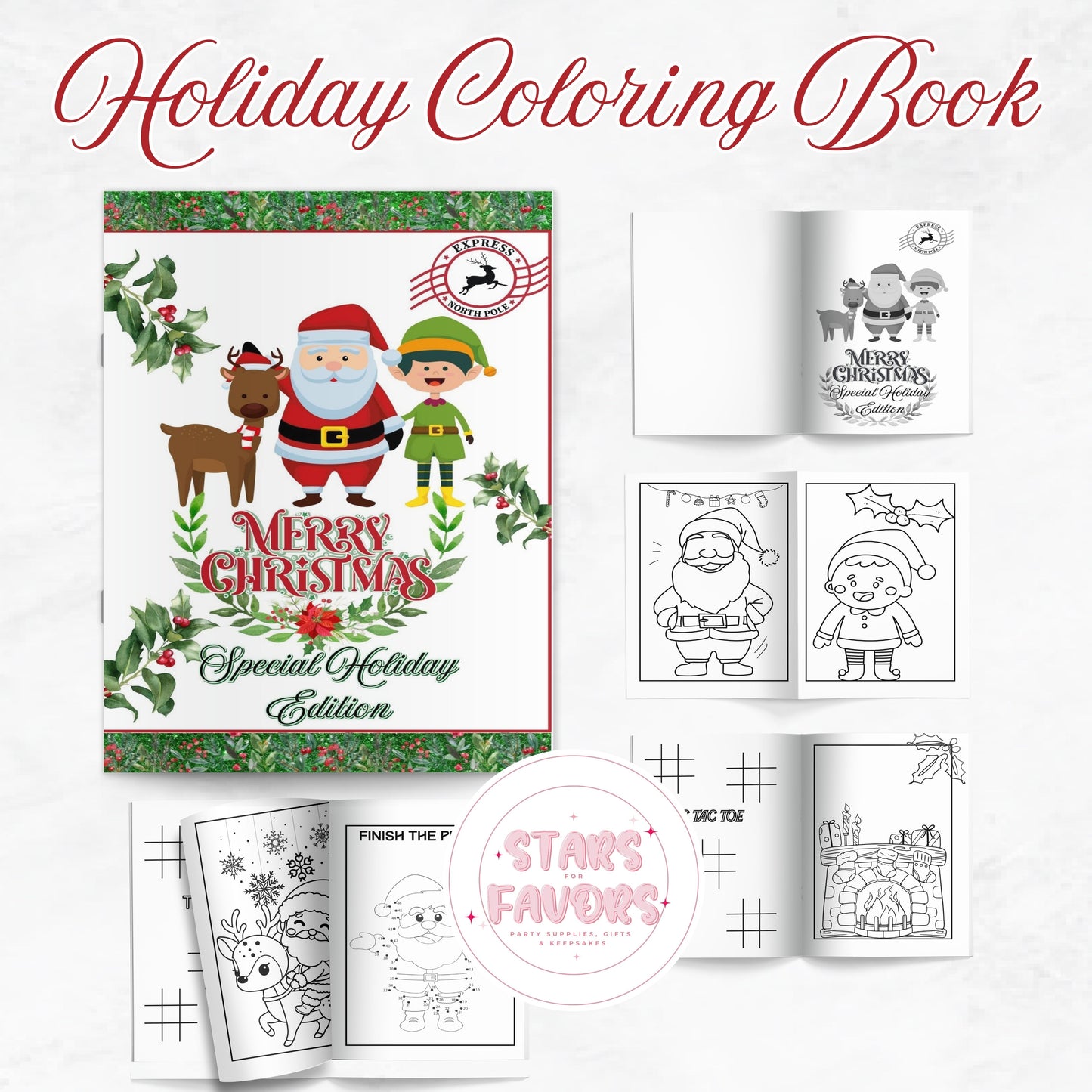 Merry Christmas Coloring Book