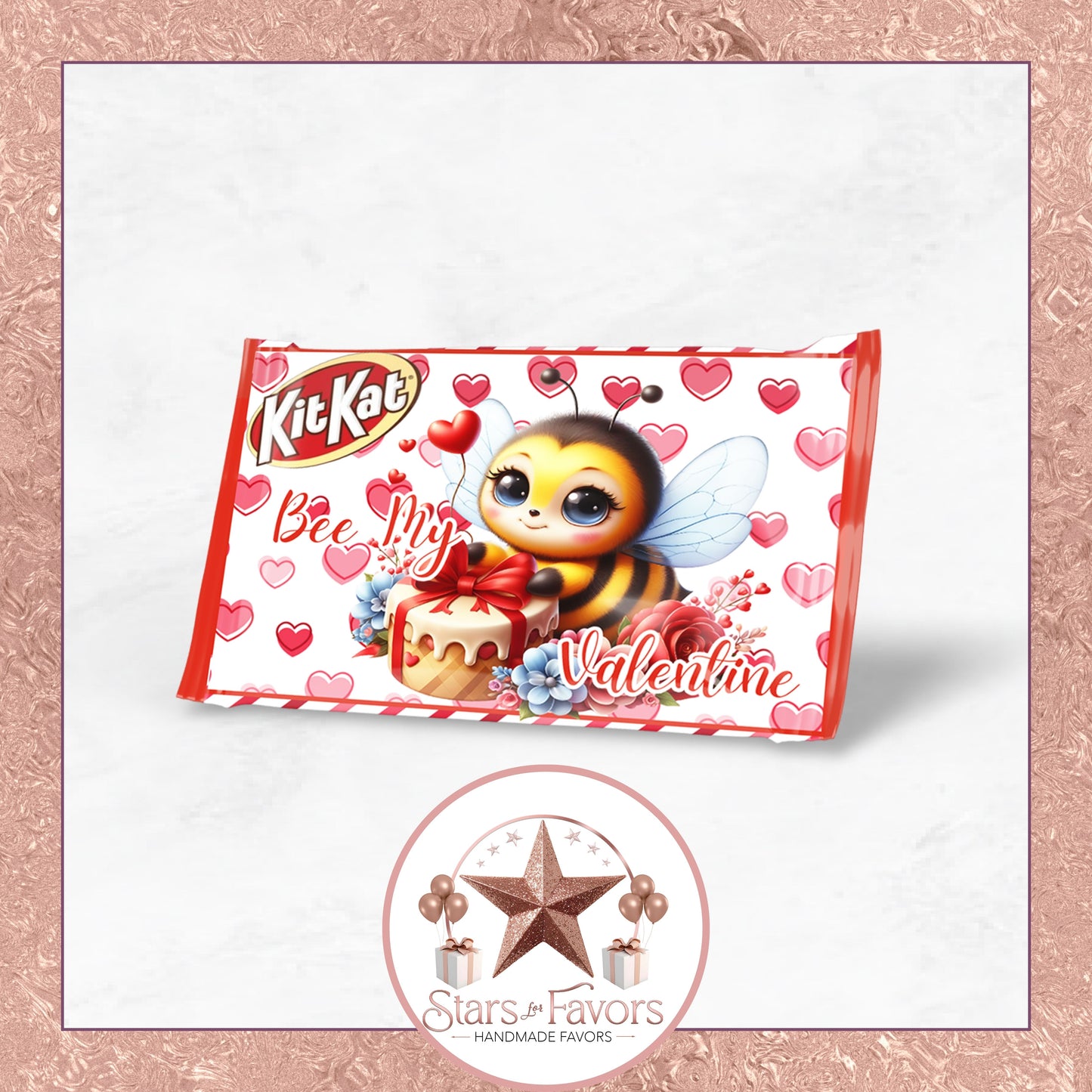 Bee My Valentine Party Favors