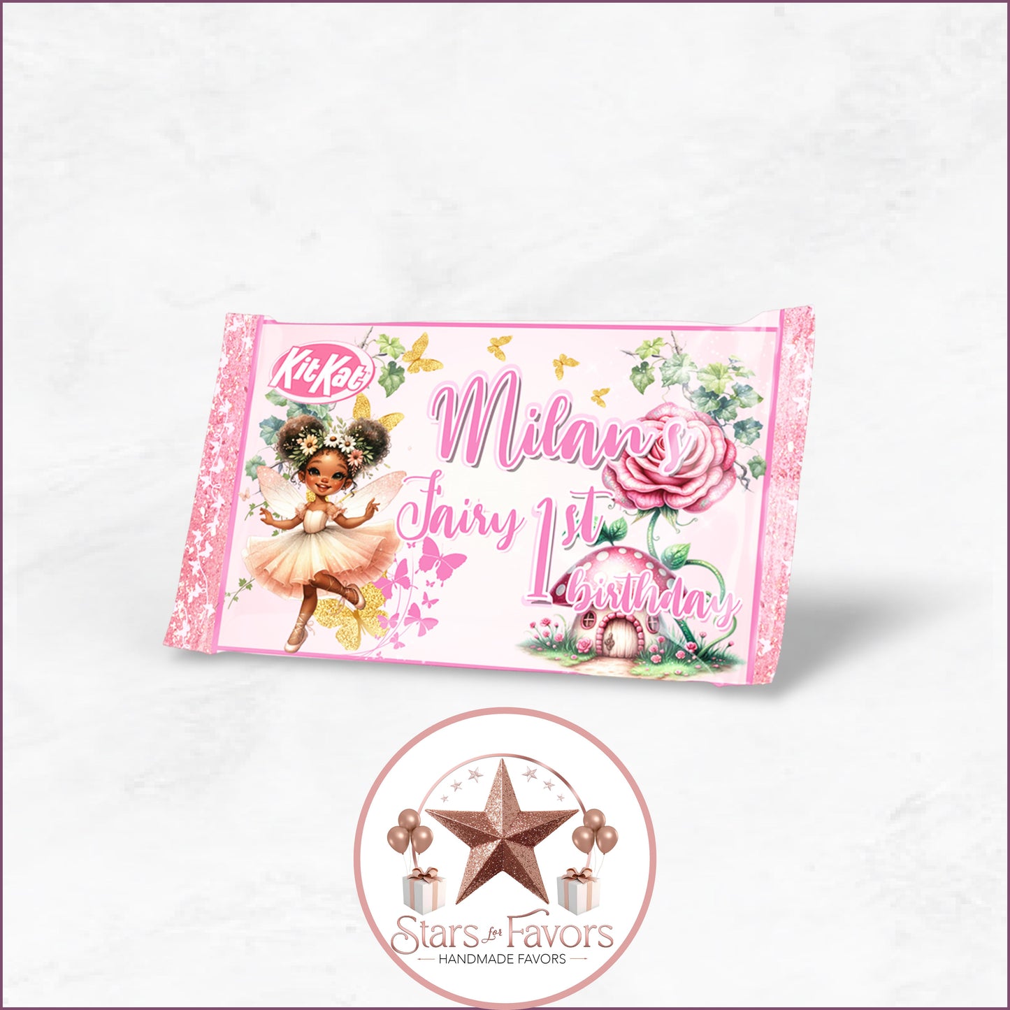 Pink Fairy Garden Party Favor Collection