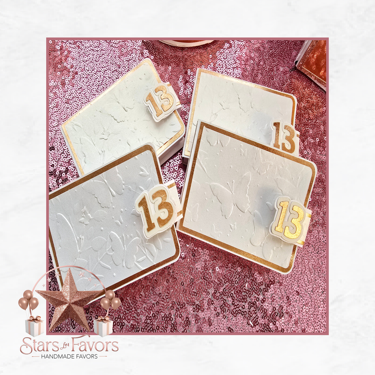 Rose Gold & White Kit Kat Wallet