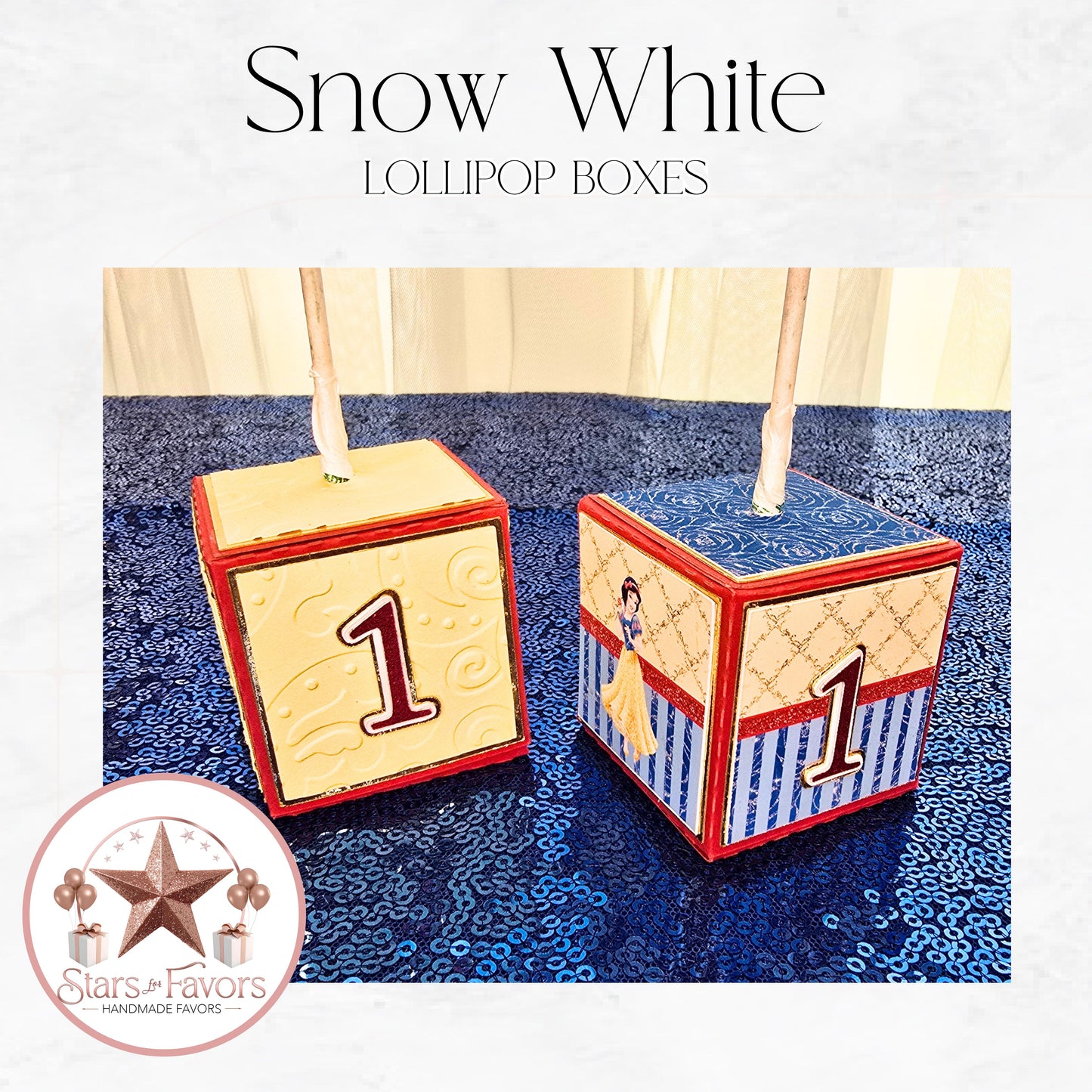 Snow White Lollipop Boxes