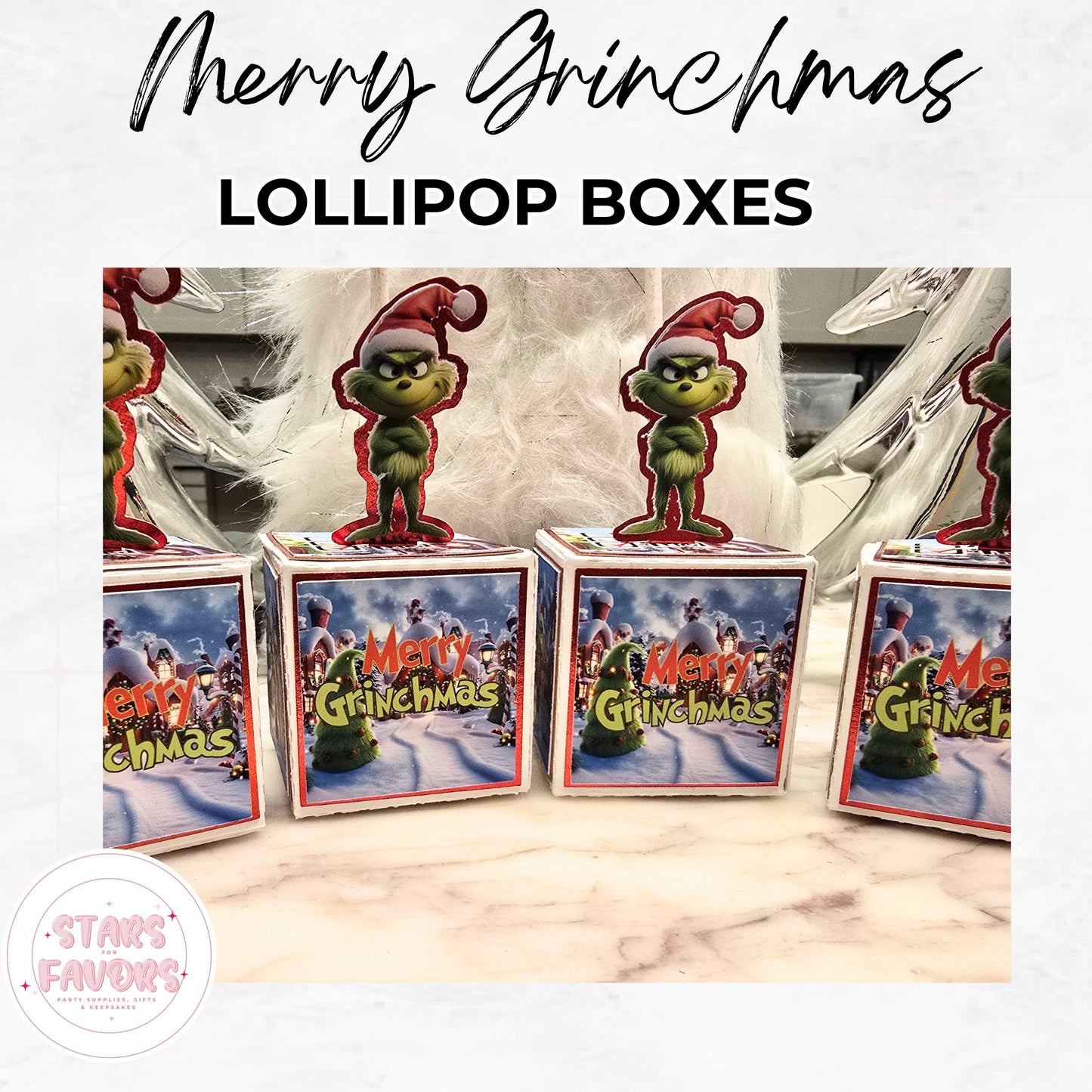 Merry Grinchmas Lollipop Boxes