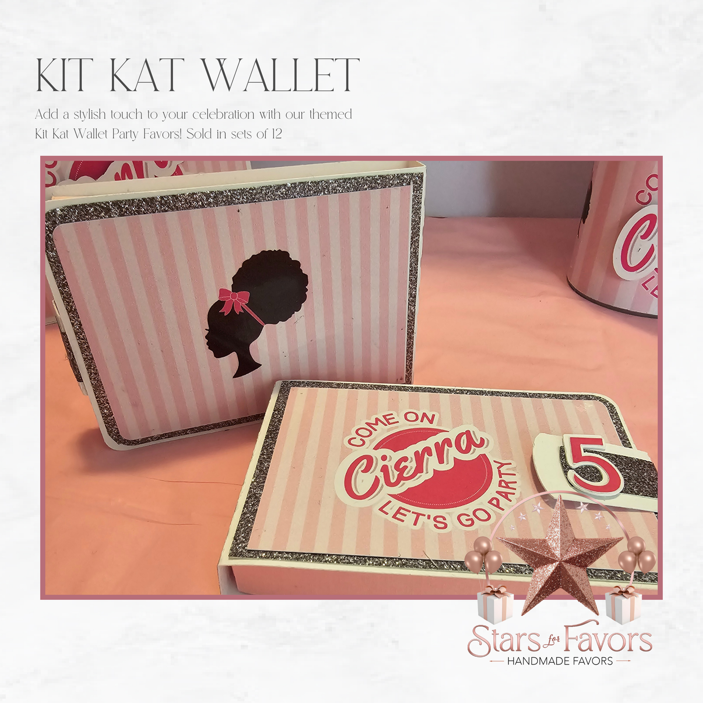 Come On Let's Go Party Afro Barbie Themed Kit Kat Wallet
