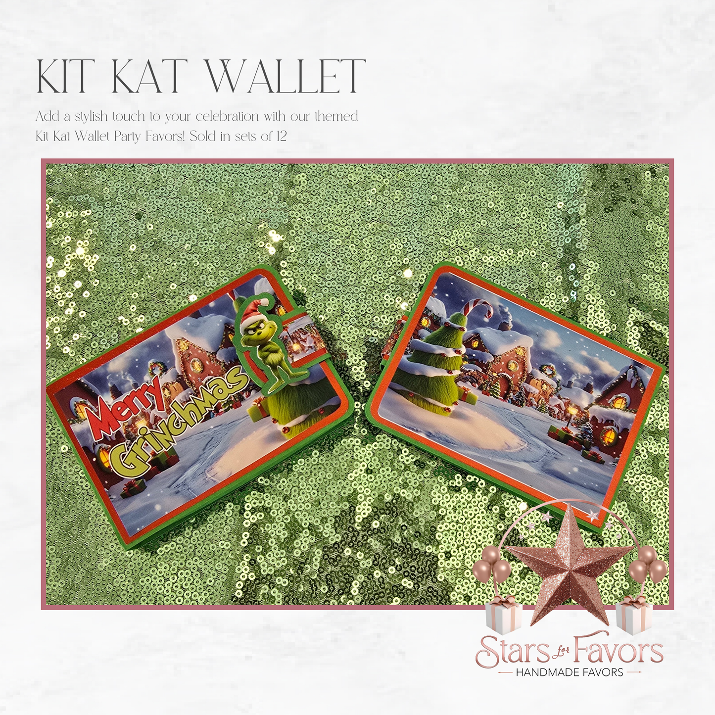 Merry Grinchmas Kit Kat Wallets
